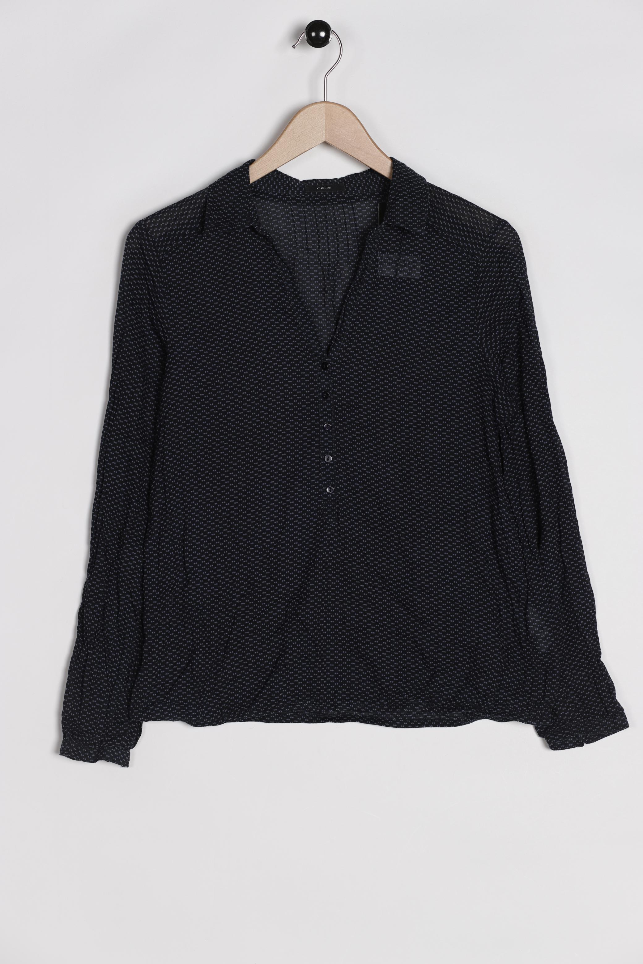 

Opus Damen Bluse, marineblau, Gr. 38