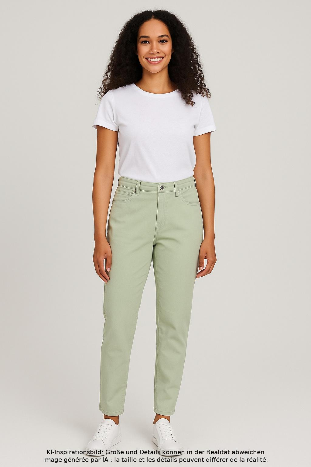 

Opus Damen Jeans, hellgrün, Gr. 40