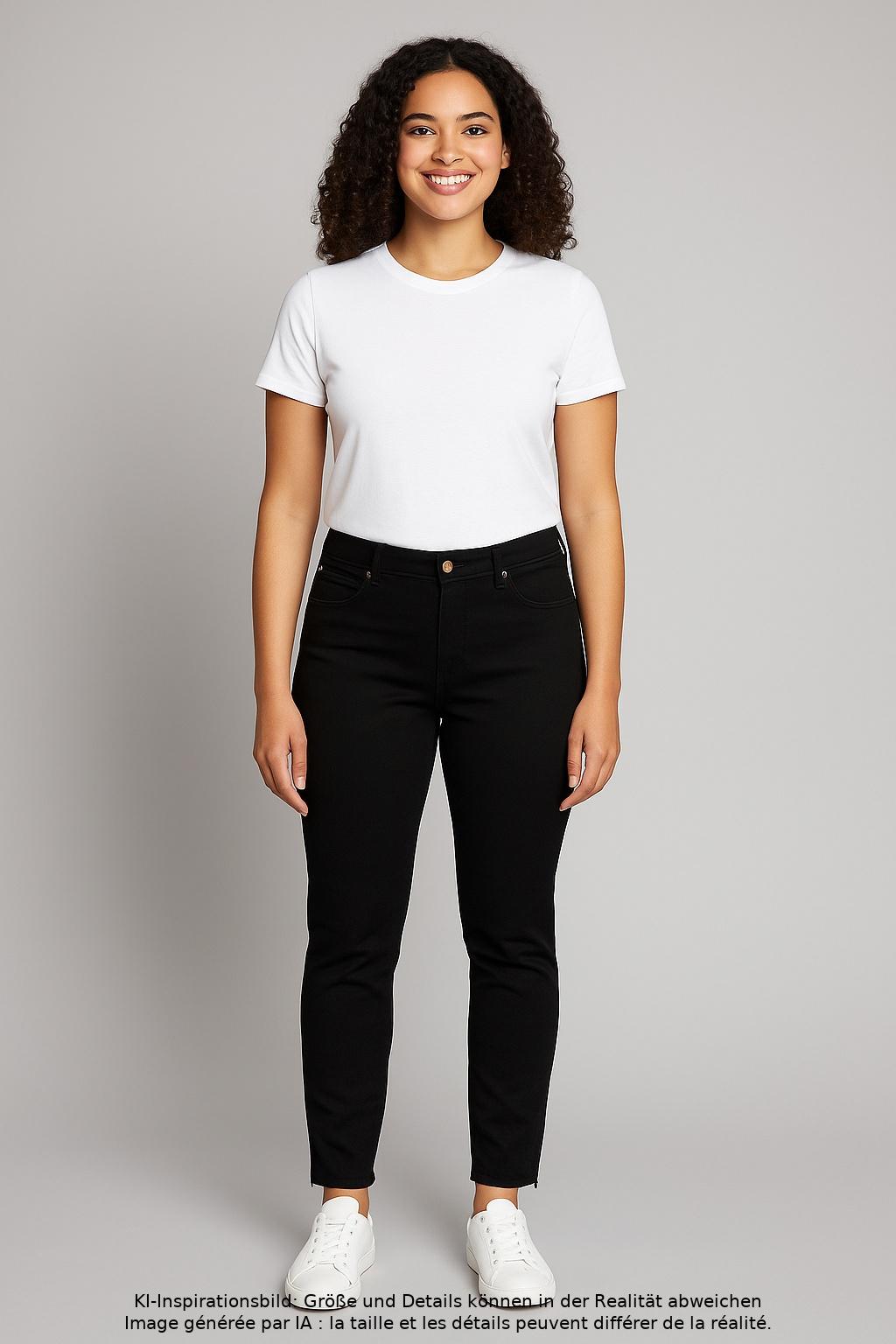 

Opus Damen Jeans, schwarz, Gr. 38