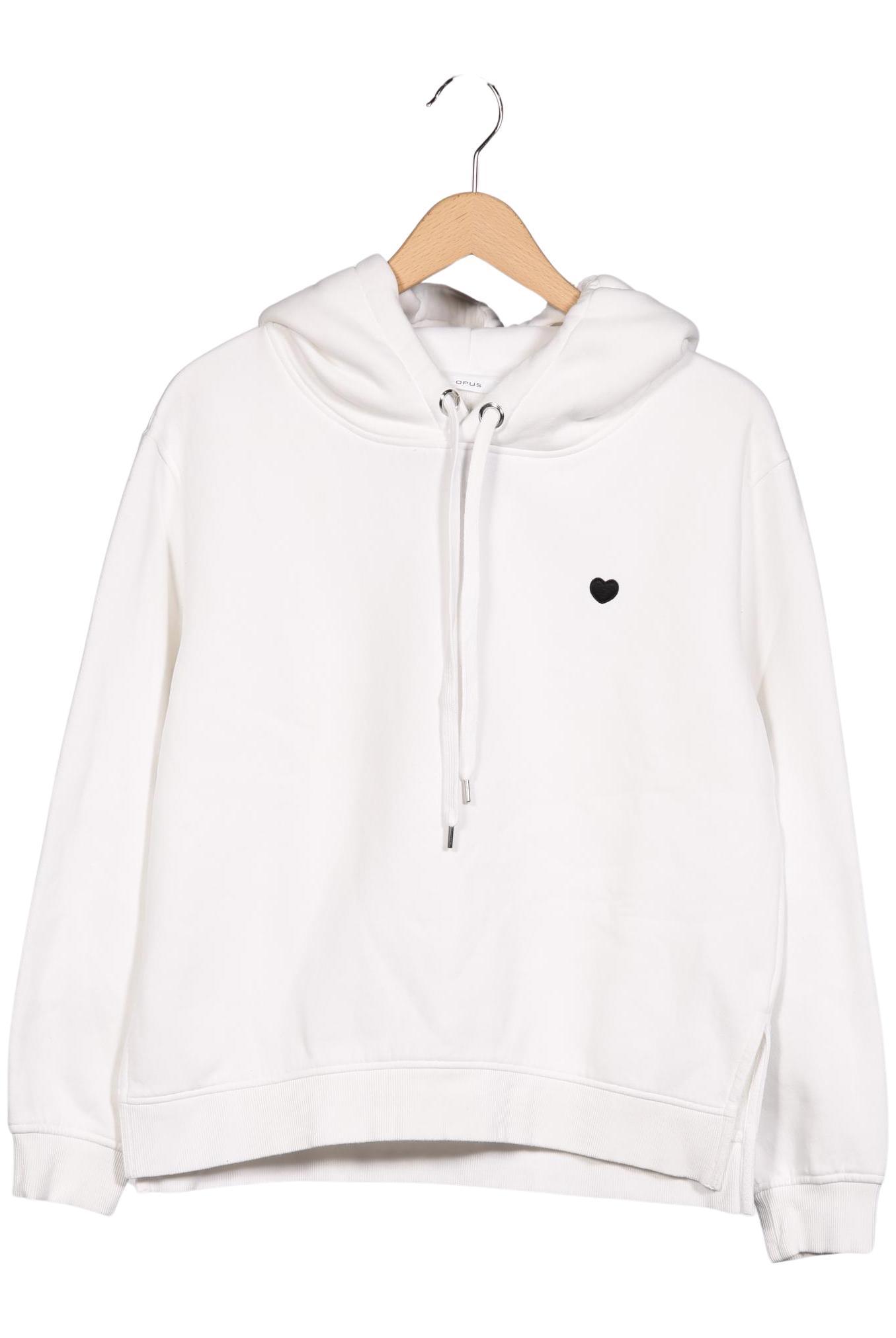 

Opus Damen Kapuzenpullover, weiß, Gr. 40