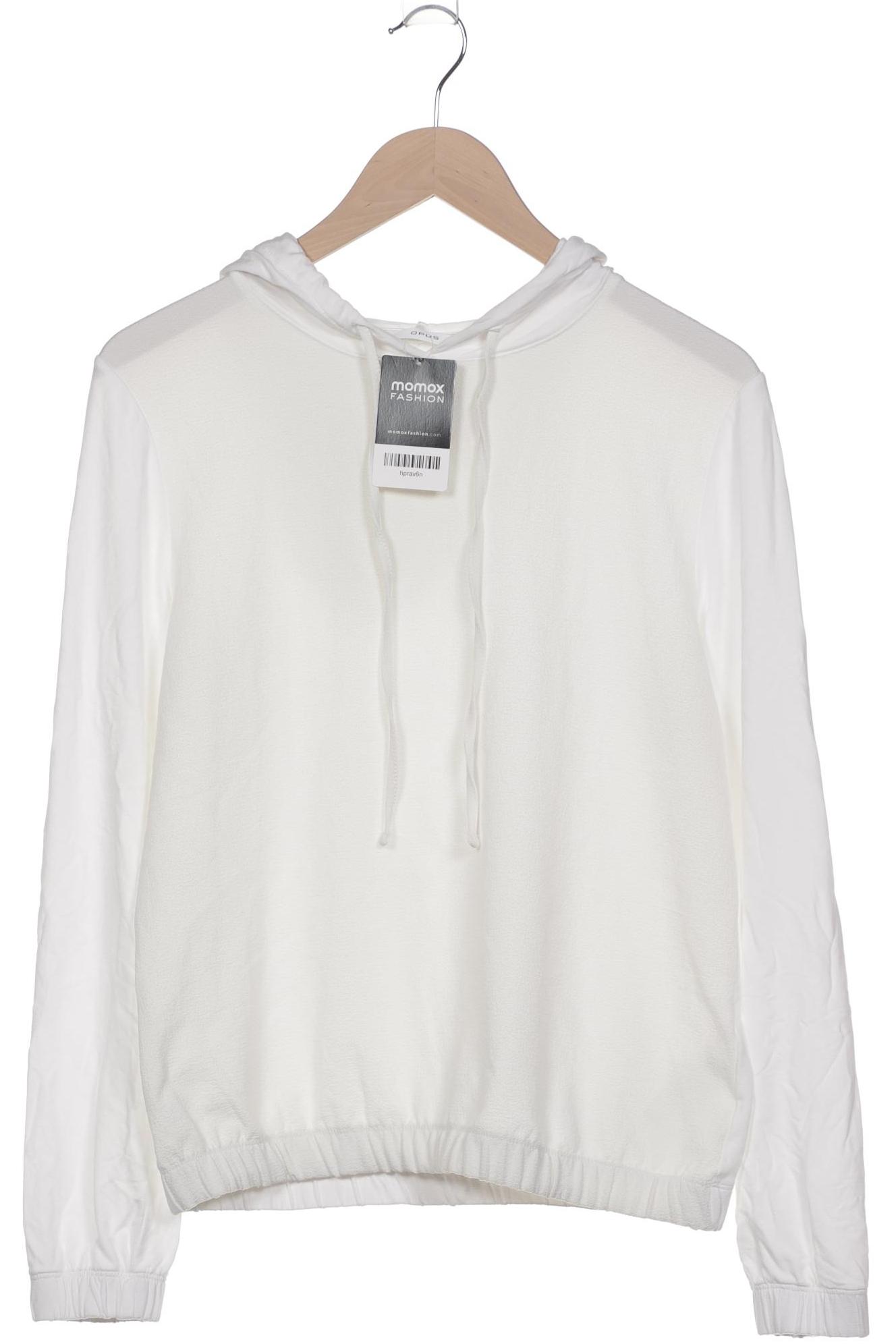

Opus Damen Kapuzenpullover, weiß, Gr. 38