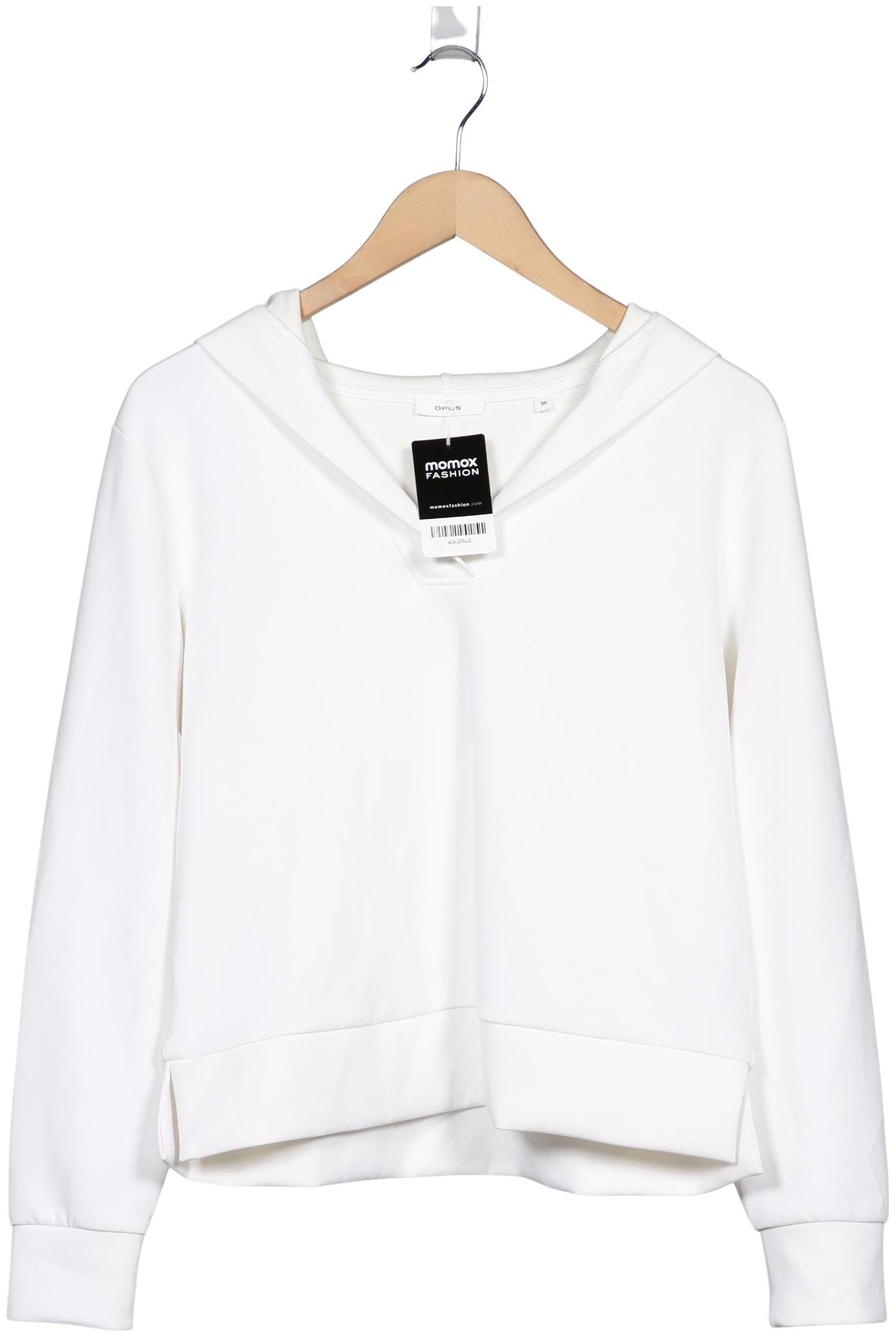 

Opus Damen Kapuzenpullover, weiß, Gr. 36