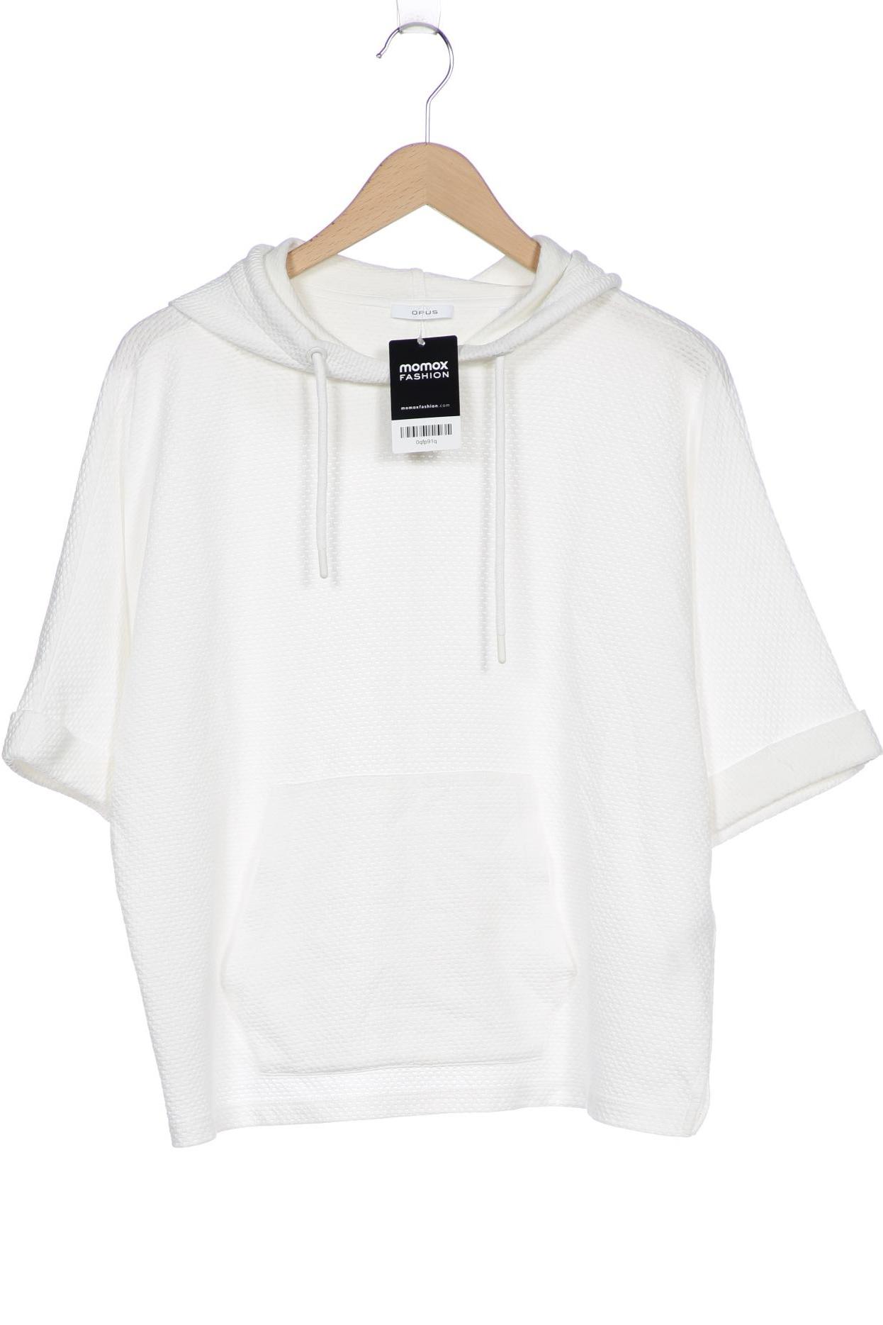 

Opus Damen Kapuzenpullover, weiß, Gr. 38