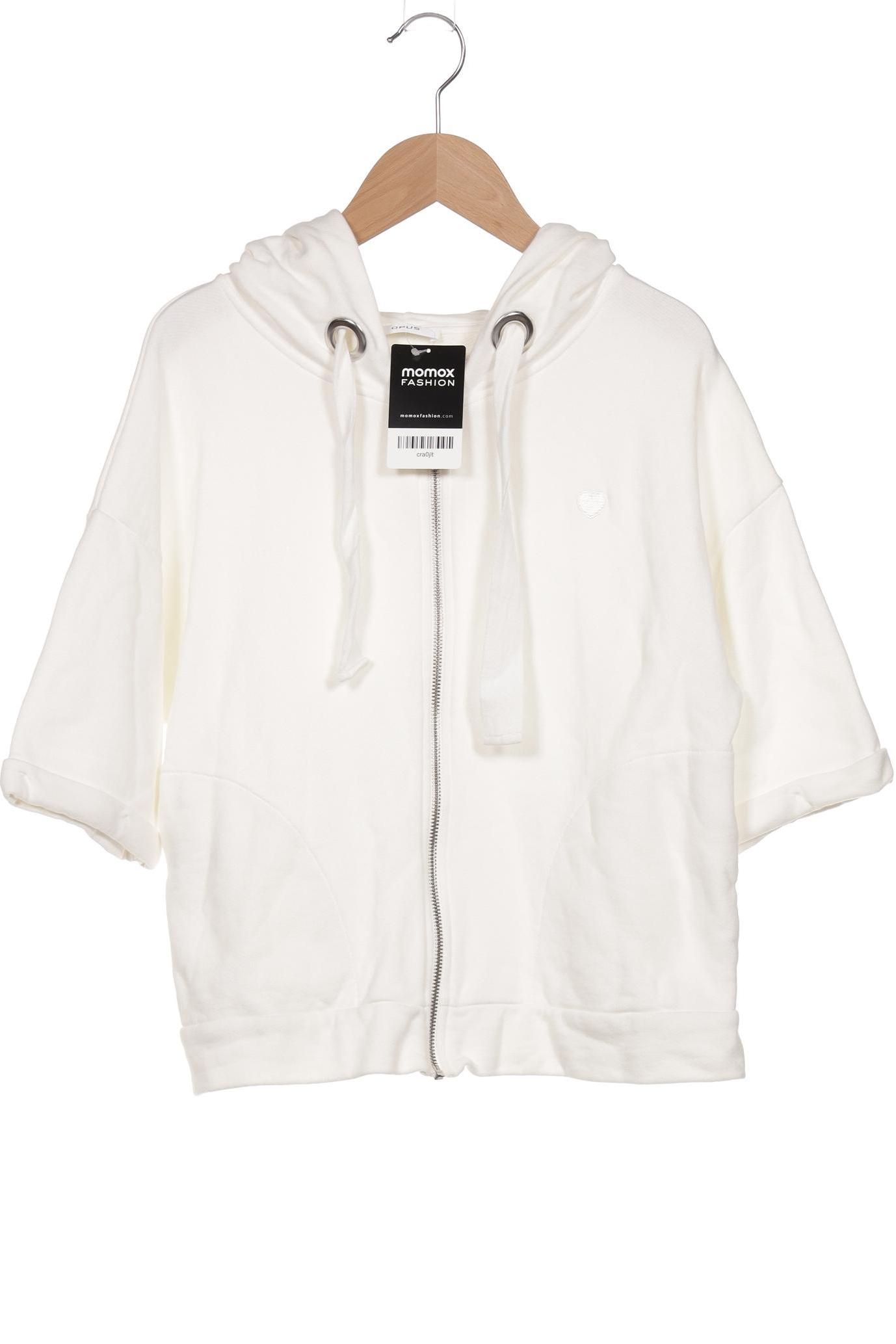 

Opus Damen Kapuzenpullover, weiß, Gr. 36