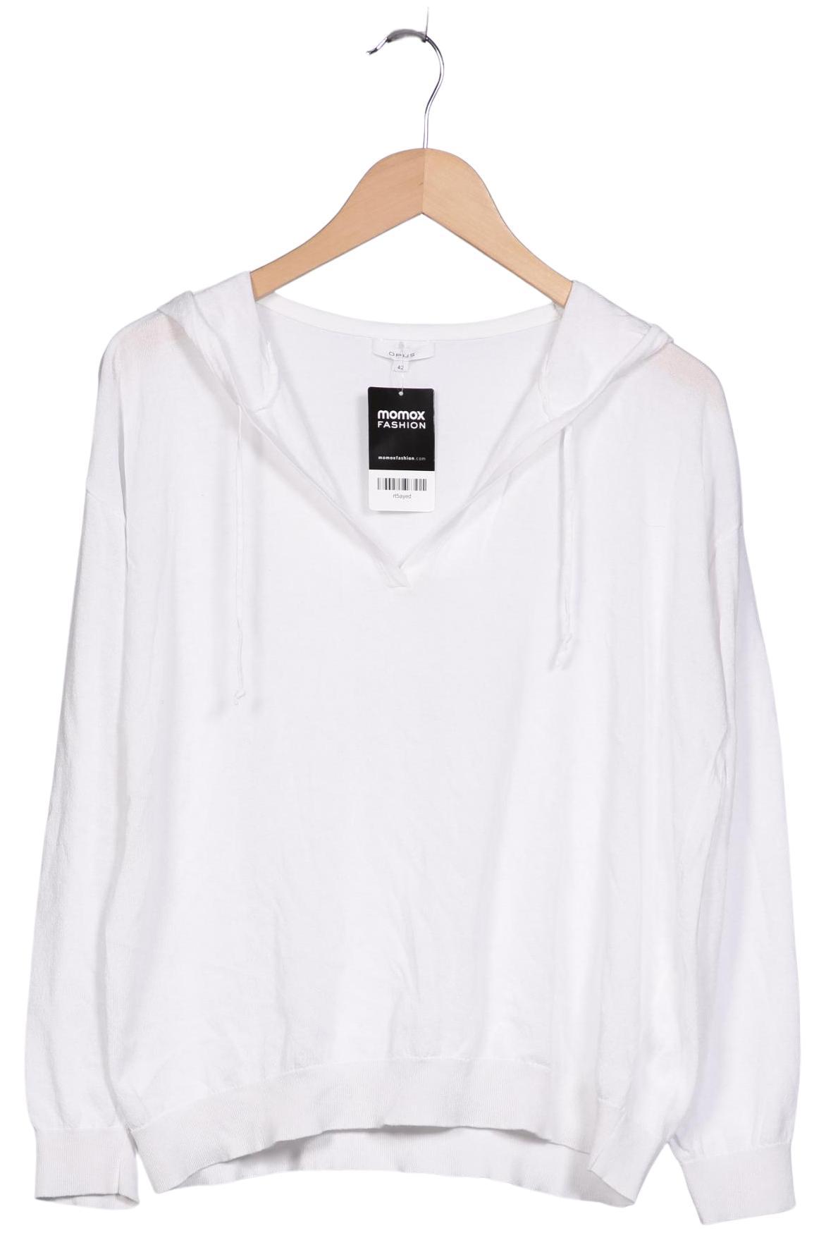 

Opus Damen Kapuzenpullover, weiß, Gr. 42