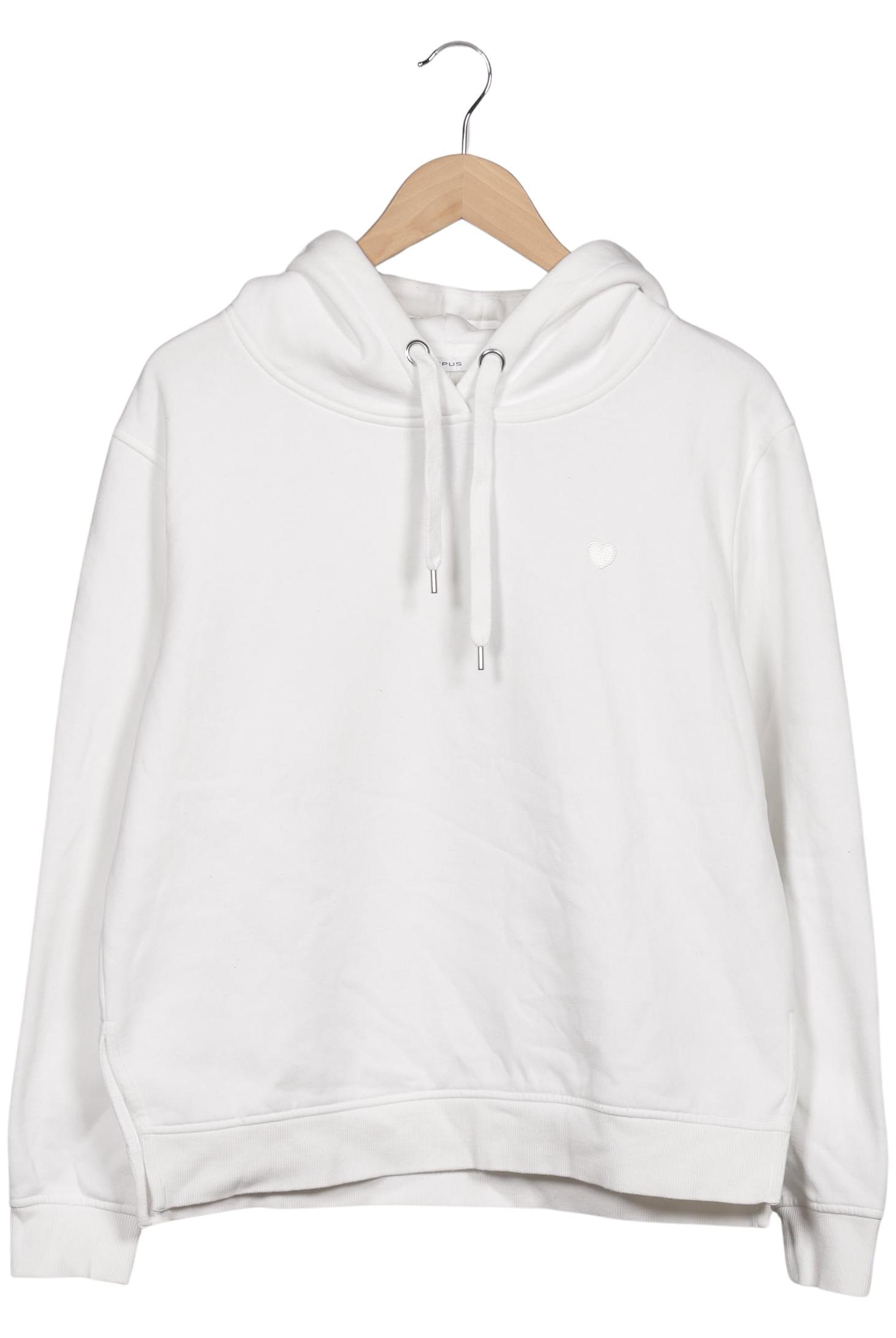 

Opus Damen Kapuzenpullover, weiß, Gr. 40
