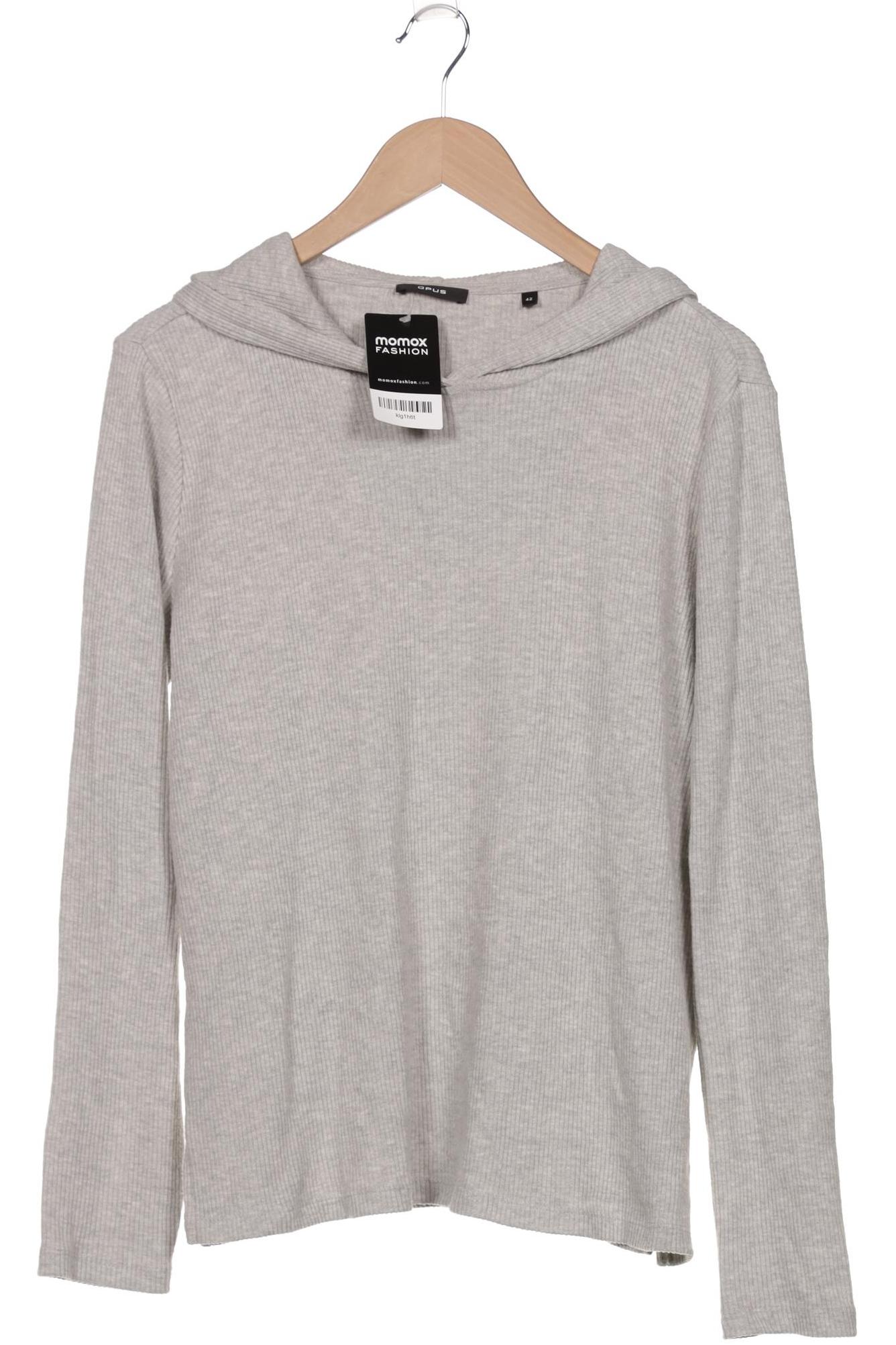 

Opus Damen Kapuzenpullover, grau, Gr. 42