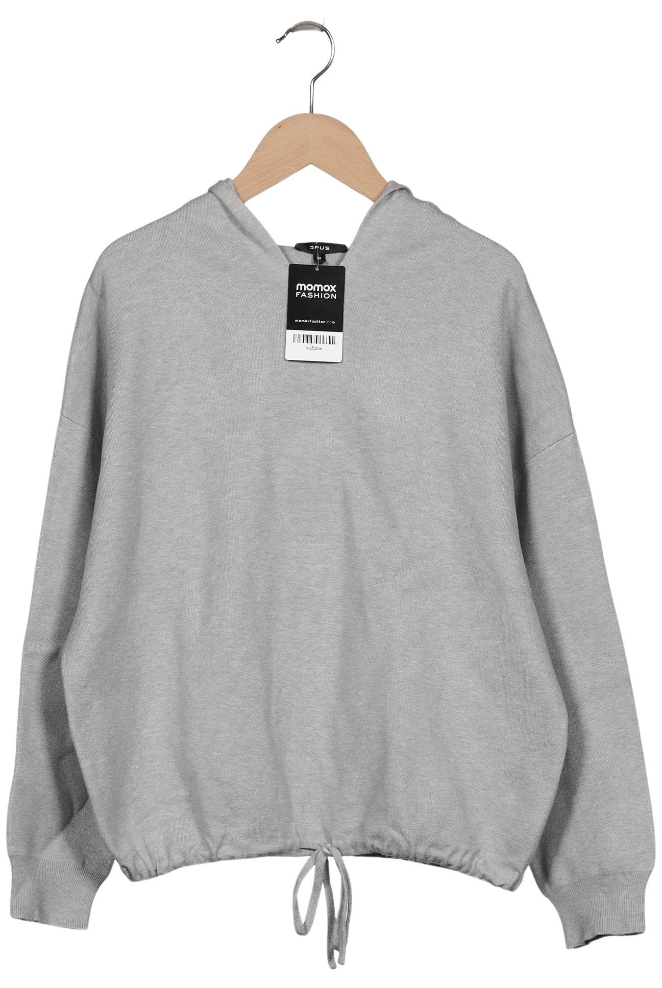 

Opus Damen Kapuzenpullover, grau, Gr. 38