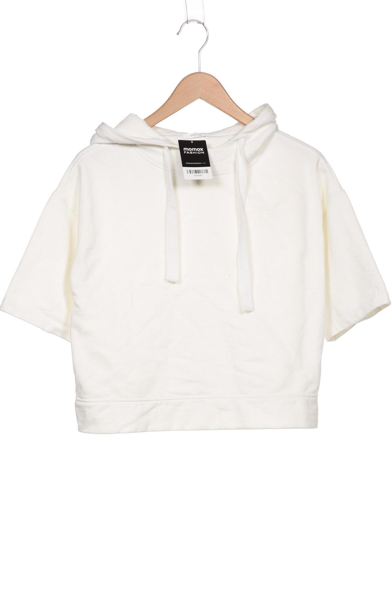 

Opus Damen Kapuzenpullover, weiß, Gr. 36