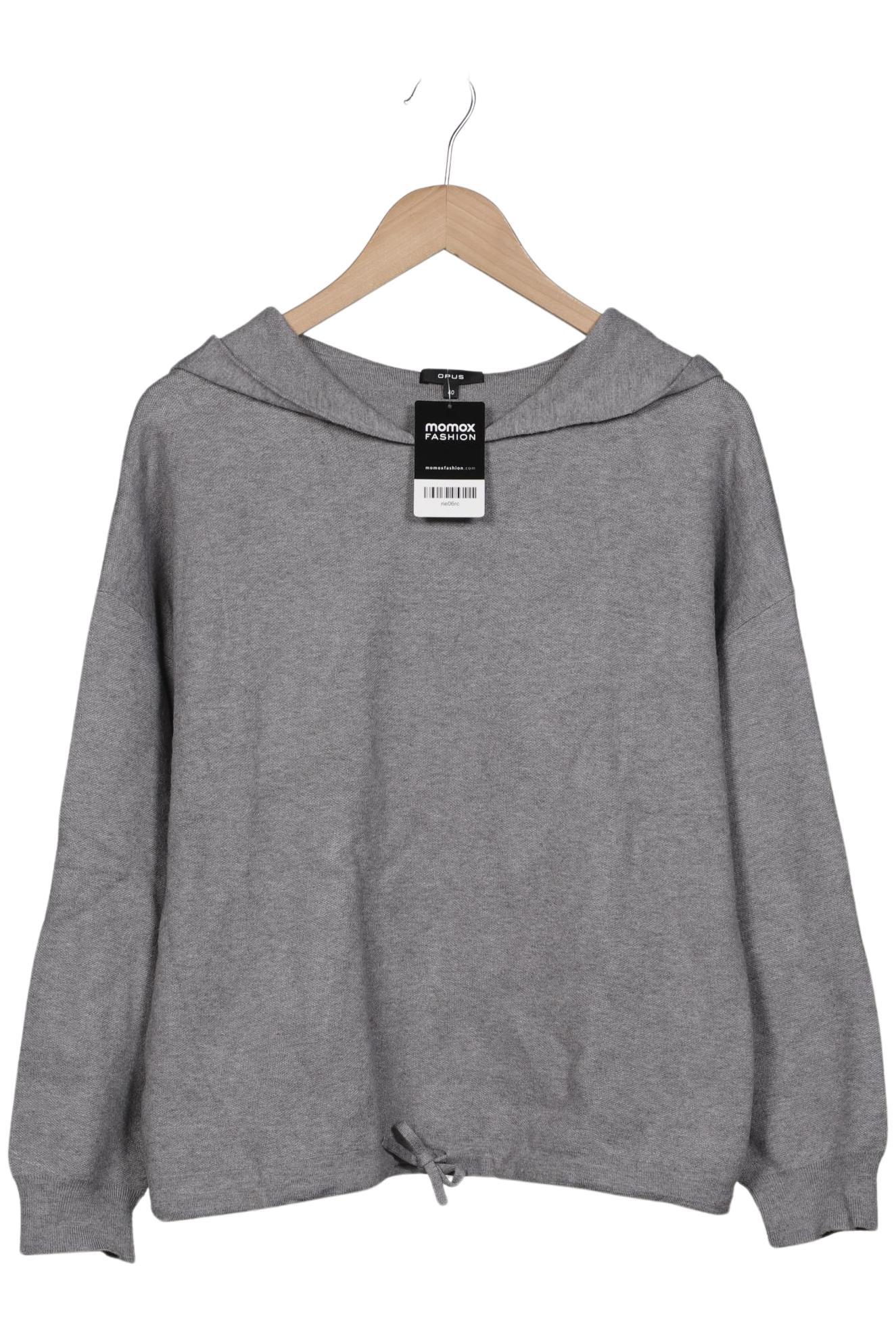 

Opus Damen Kapuzenpullover, grau, Gr. 40