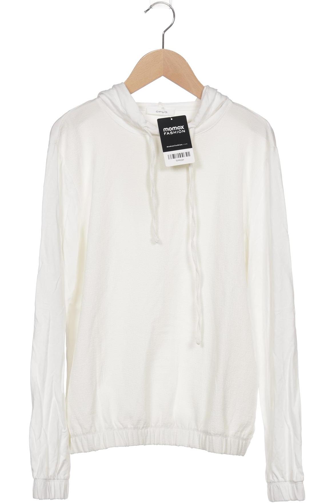 

Opus Damen Kapuzenpullover, weiß, Gr. 36