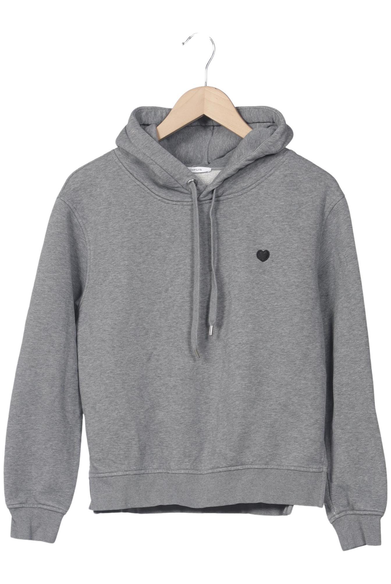 

Opus Damen Kapuzenpullover, grau, Gr. 36