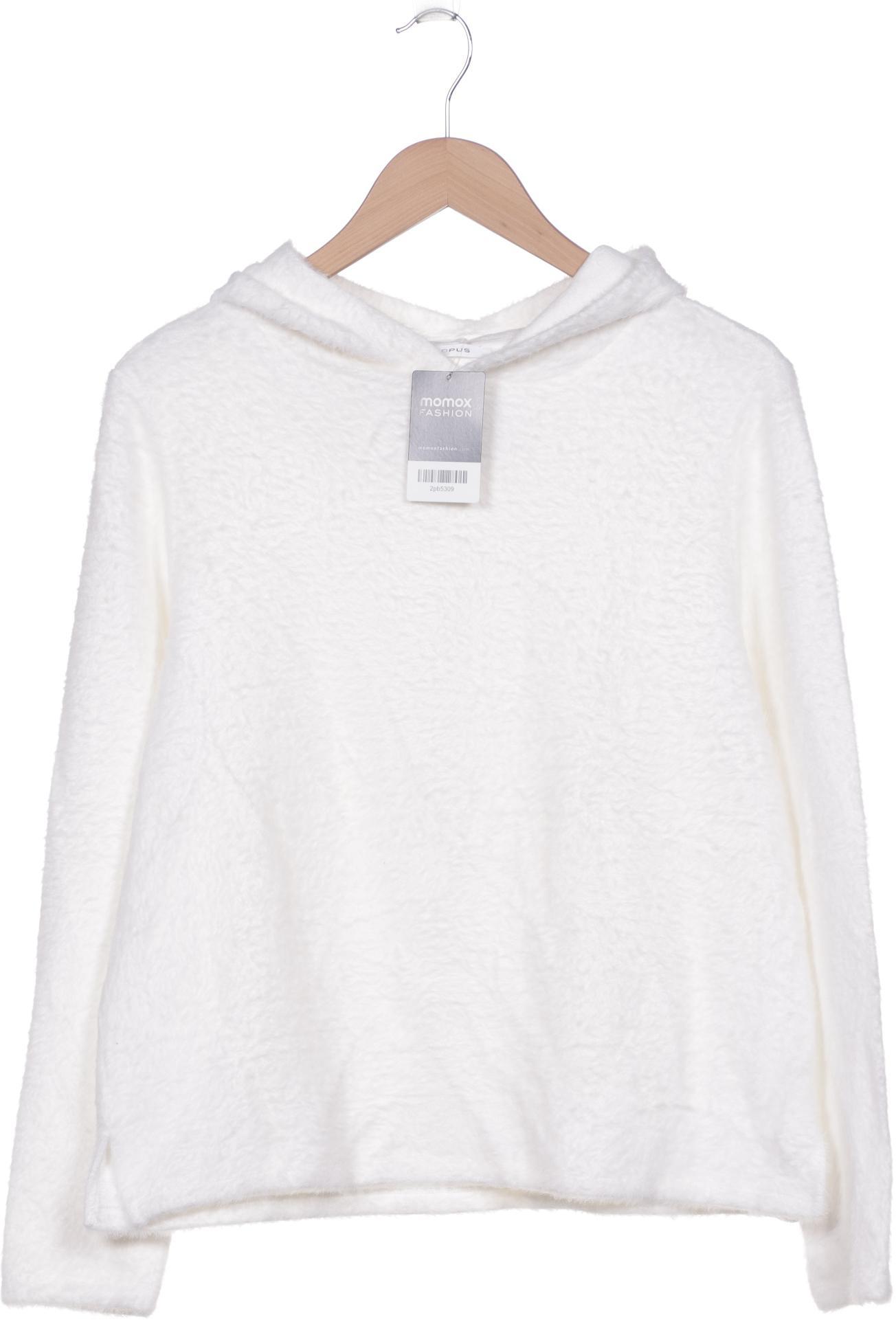 

Opus Damen Kapuzenpullover, weiß, Gr. 42