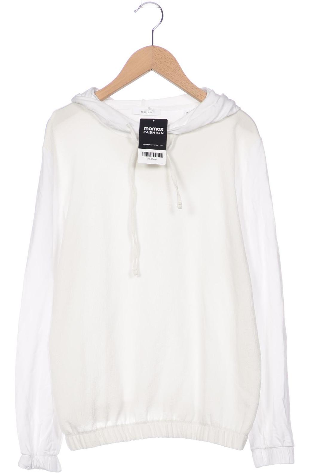 

Opus Damen Kapuzenpullover, weiß, Gr. 38