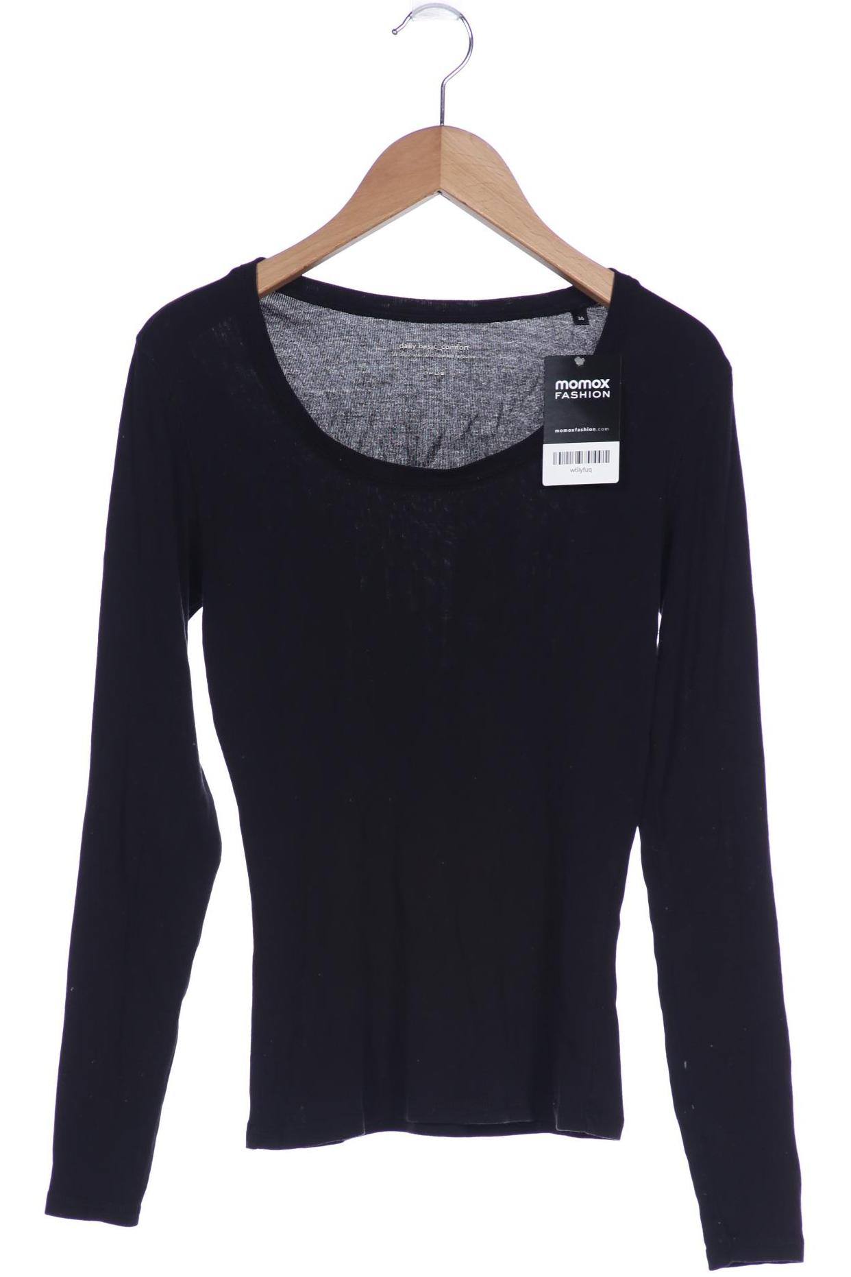 

Opus Damen Langarmshirt, schwarz, Gr. 36
