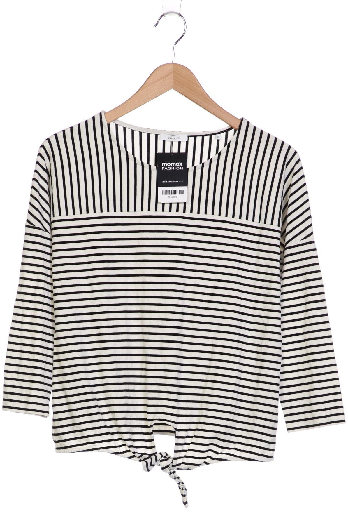 

Opus Damen Langarmshirt, weiß, Gr. 36