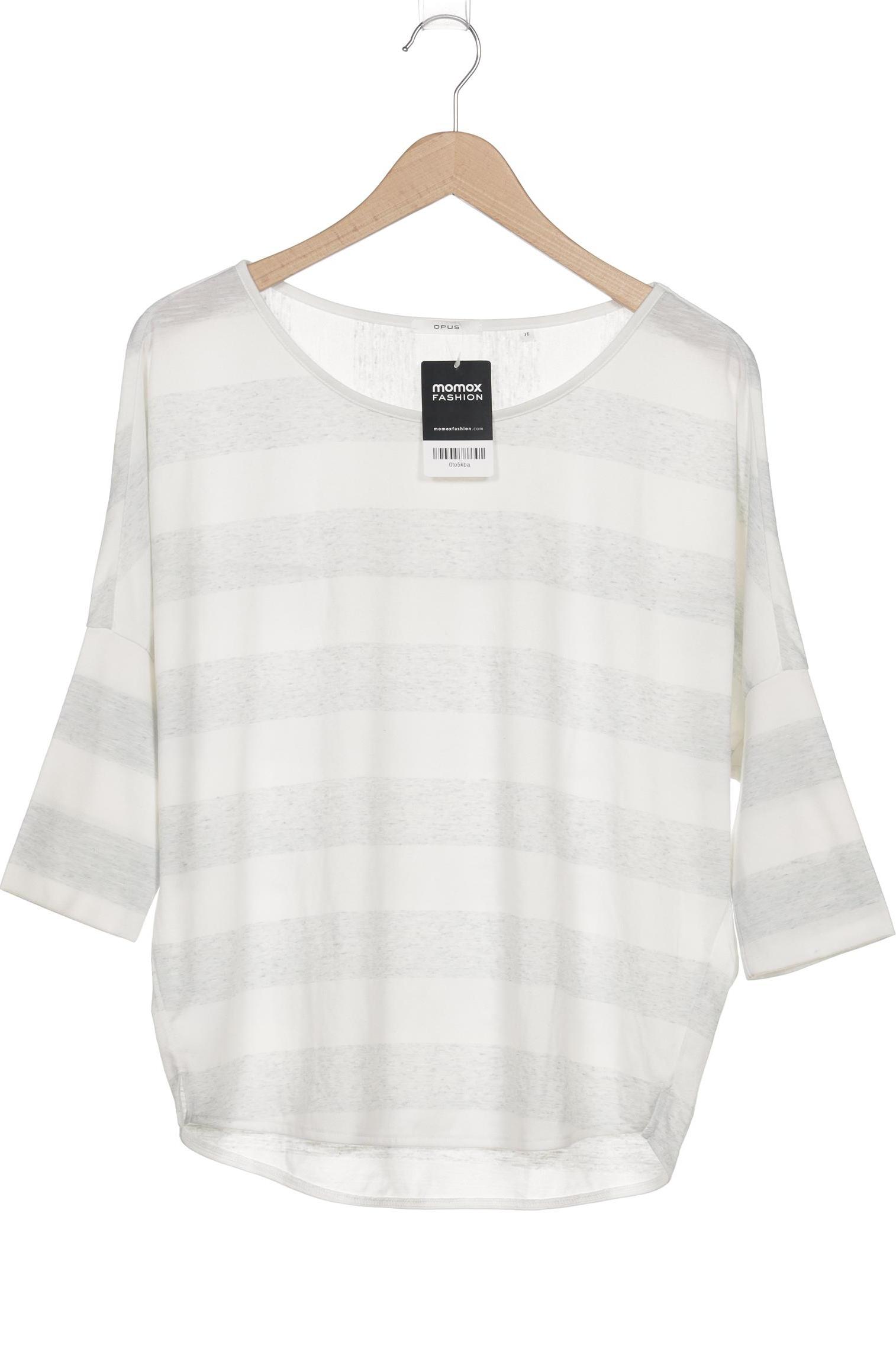 

Opus Damen Langarmshirt, weiß, Gr. 36