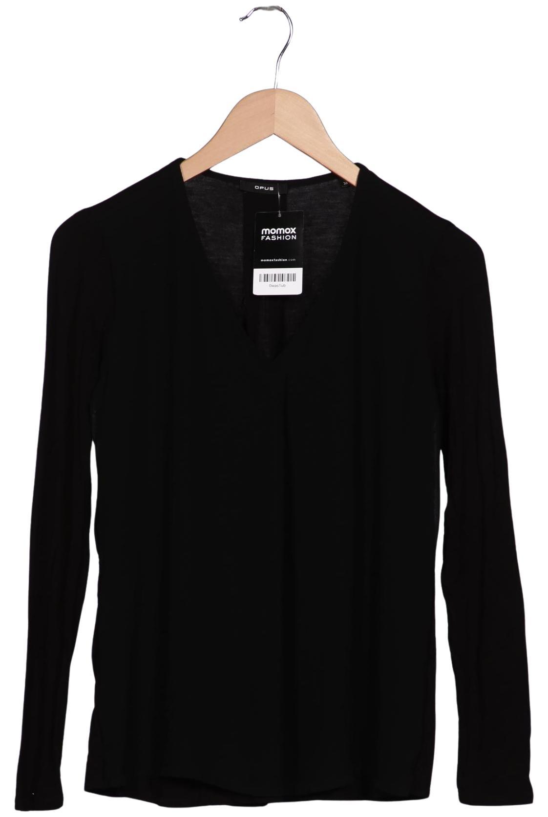 

Opus Damen Langarmshirt, schwarz, Gr. 36