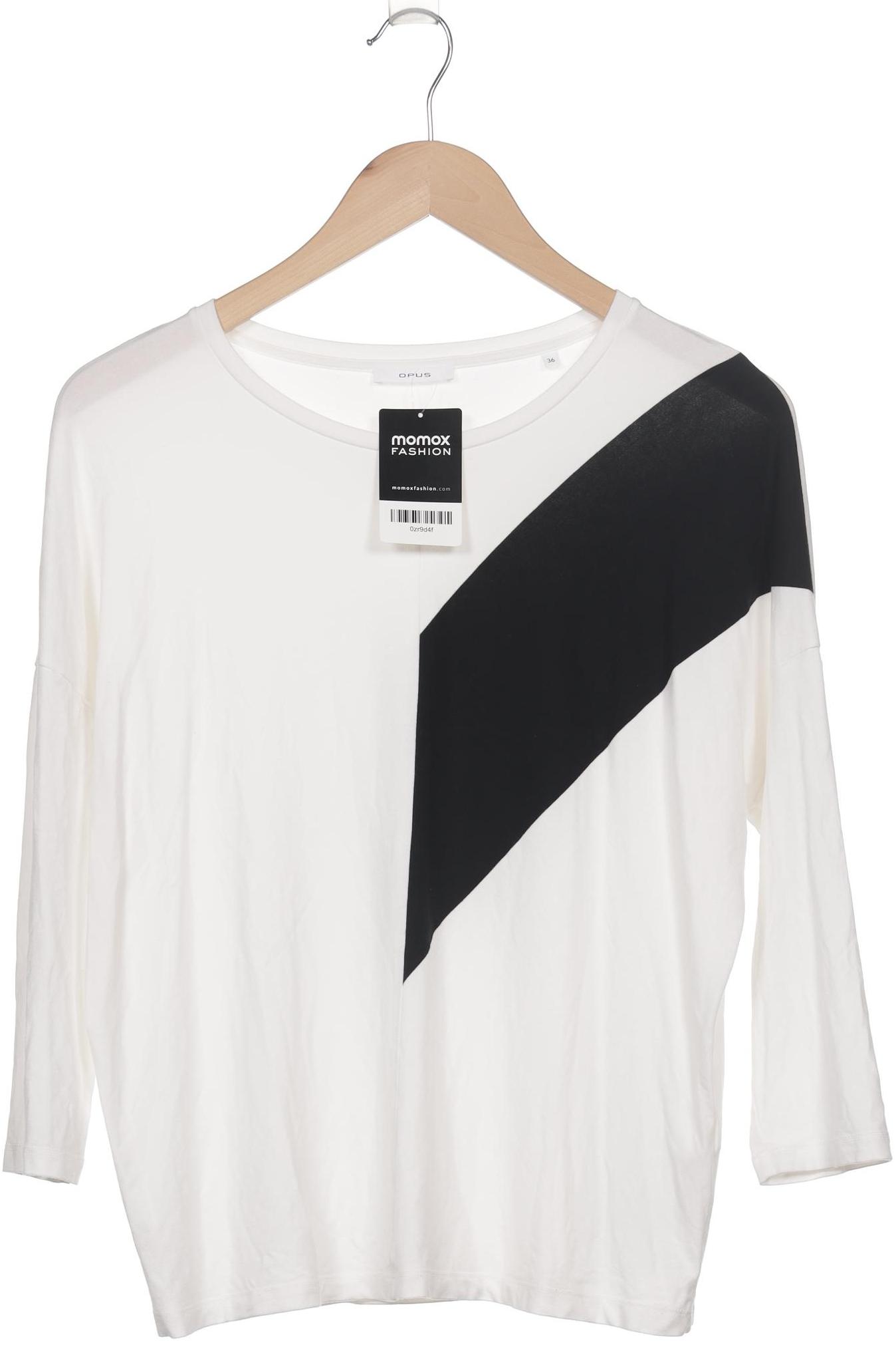 

Opus Damen Langarmshirt, weiß, Gr. 36