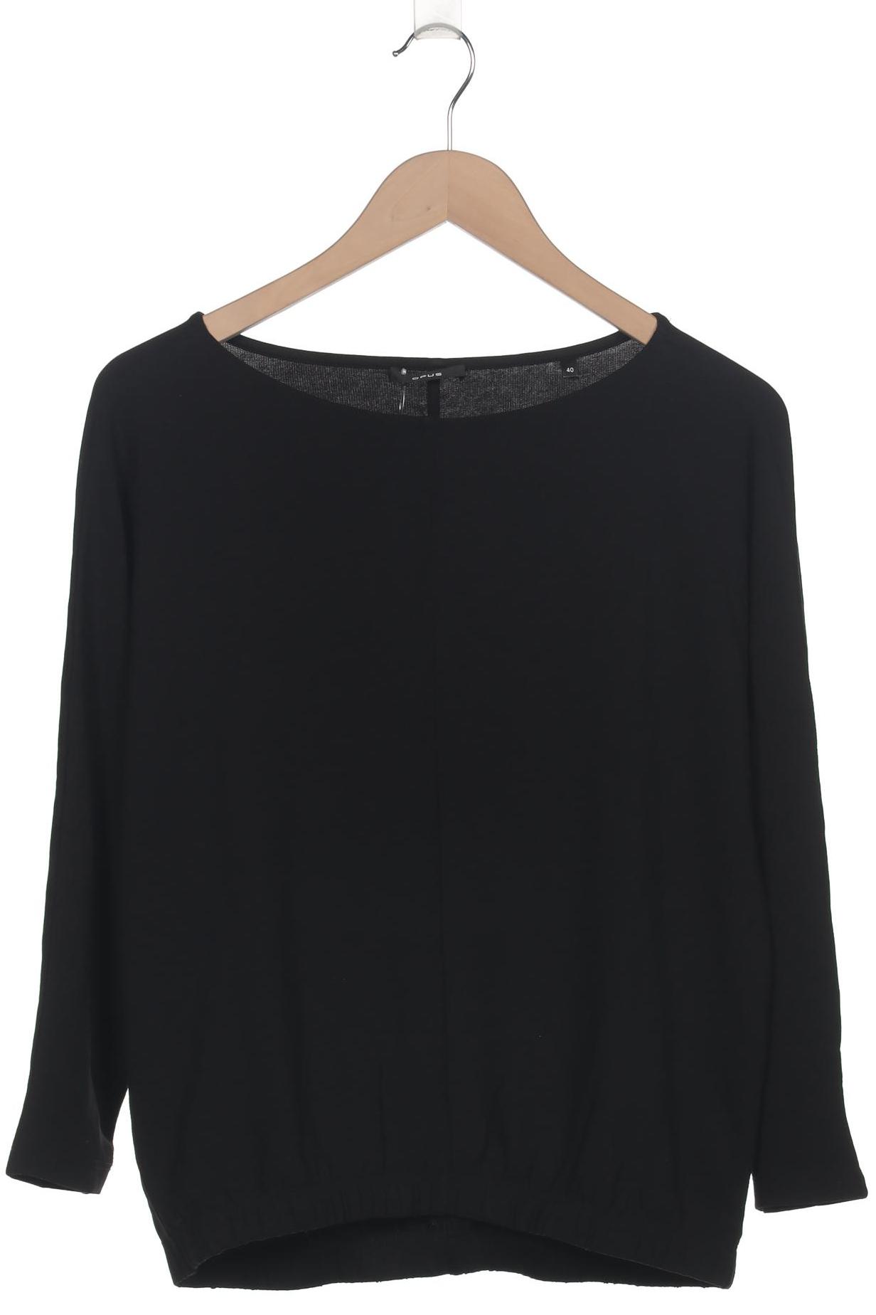

Opus Damen Langarmshirt, schwarz, Gr. 40