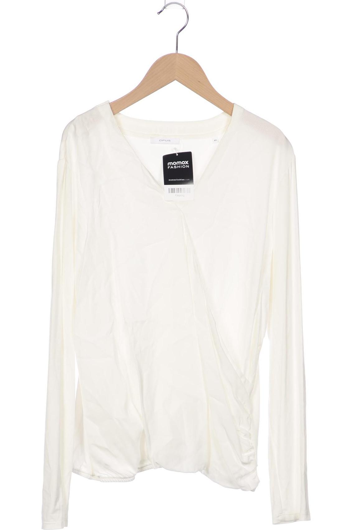 

Opus Damen Langarmshirt, weiß, Gr. 40