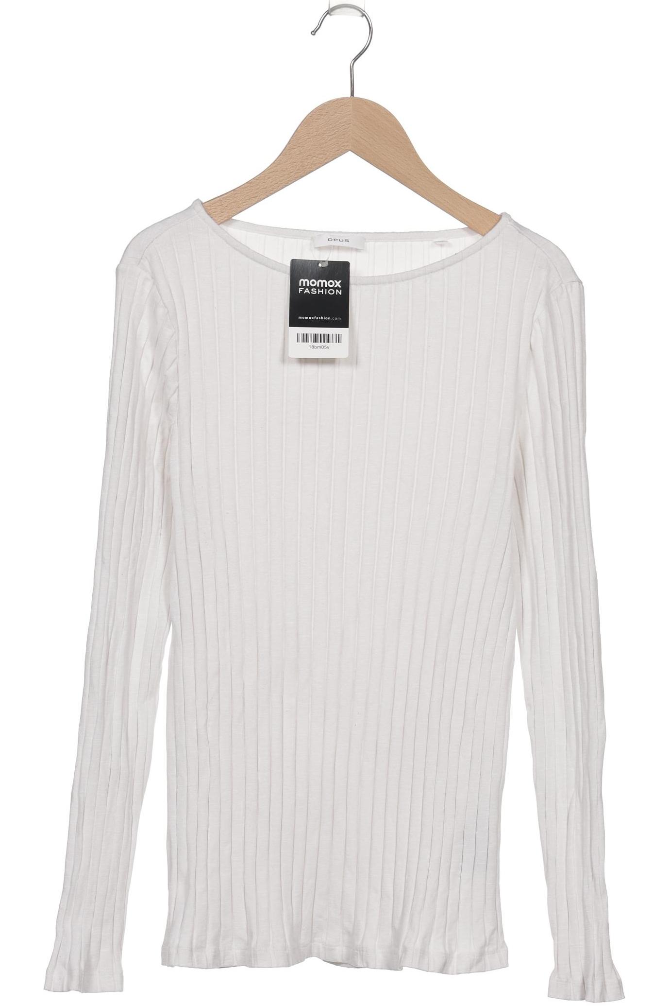 

Opus Damen Langarmshirt, weiß, Gr. 42