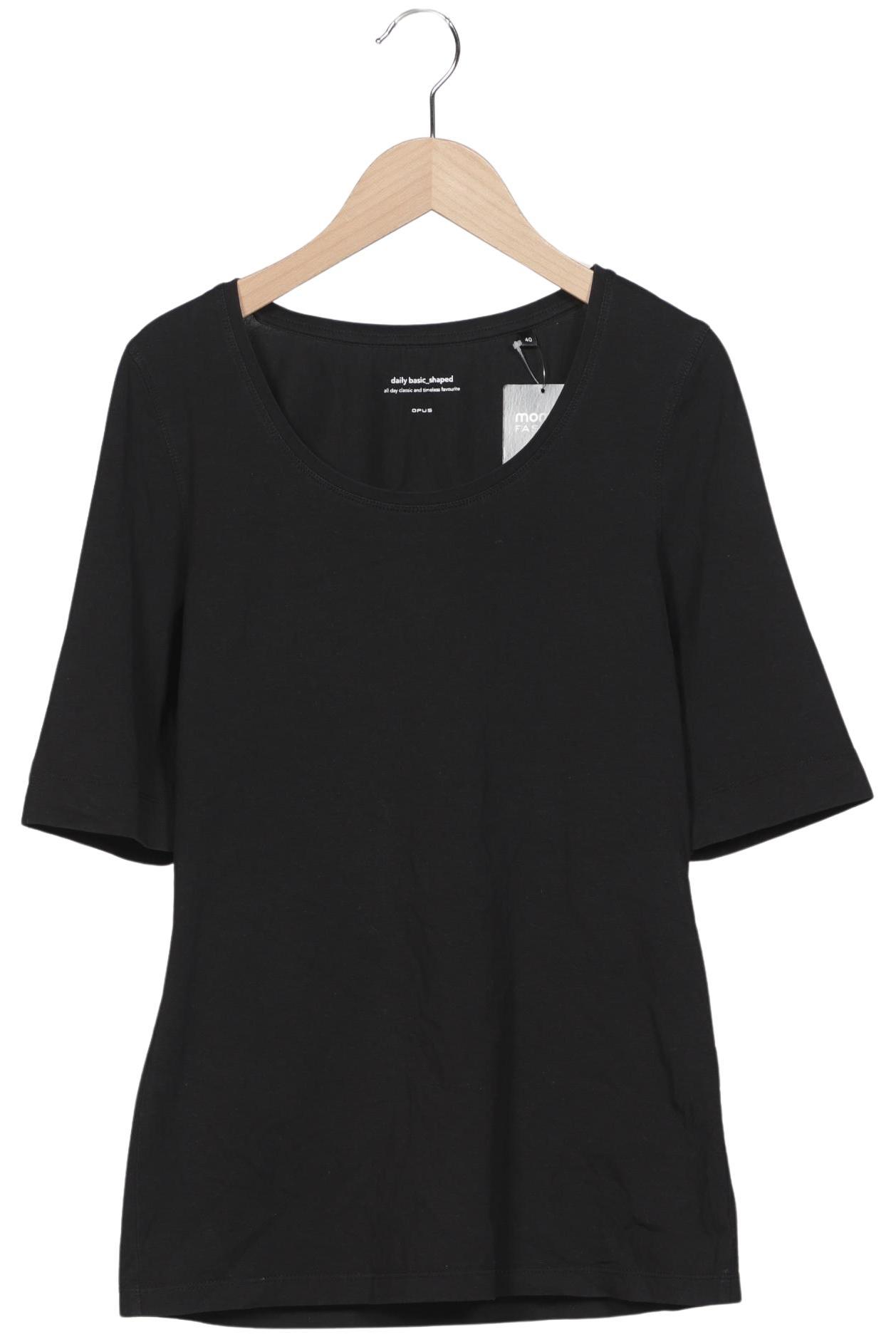 

Opus Damen Langarmshirt, schwarz, Gr. 40