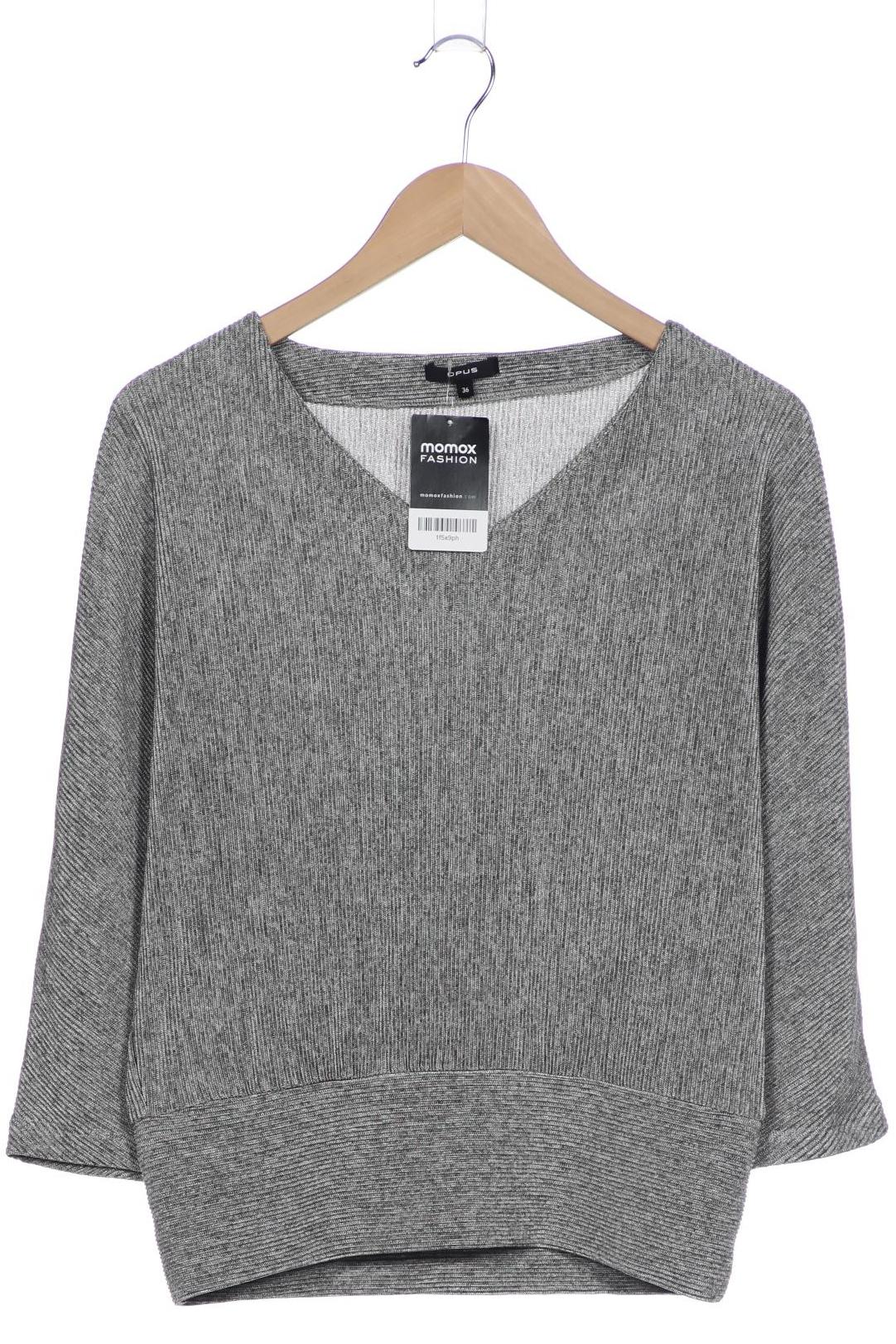 

Opus Damen Langarmshirt, grau, Gr. 36