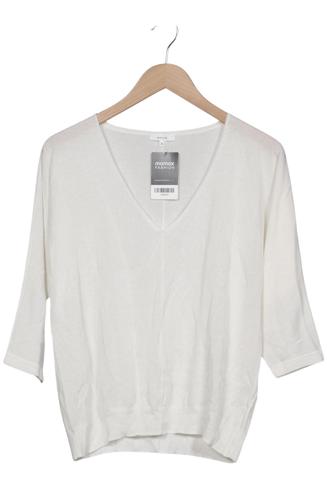 

Opus Damen Langarmshirt, weiß, Gr. 36