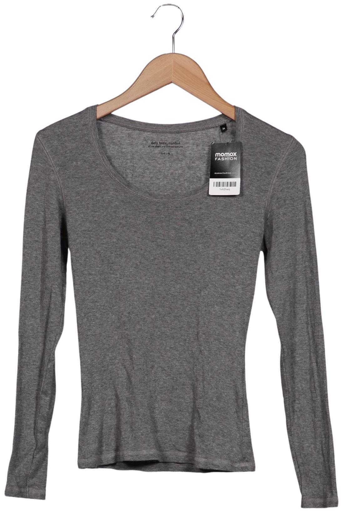 

Opus Damen Langarmshirt, grau, Gr. 36