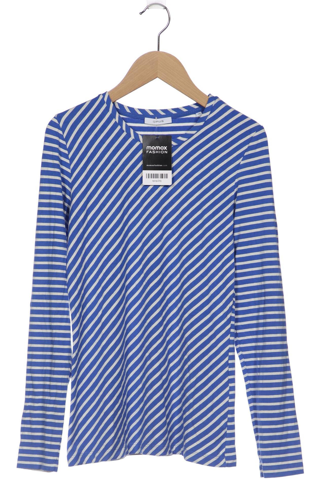

Opus Damen Langarmshirt, blau, Gr. 36