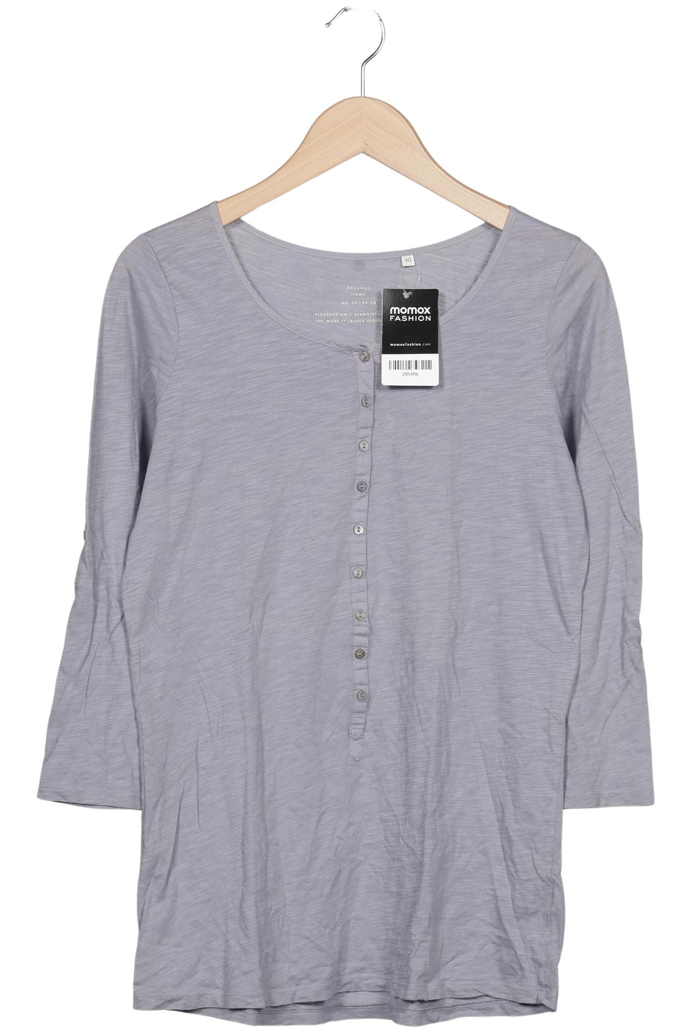 

Opus Damen Langarmshirt, grau, Gr. 40