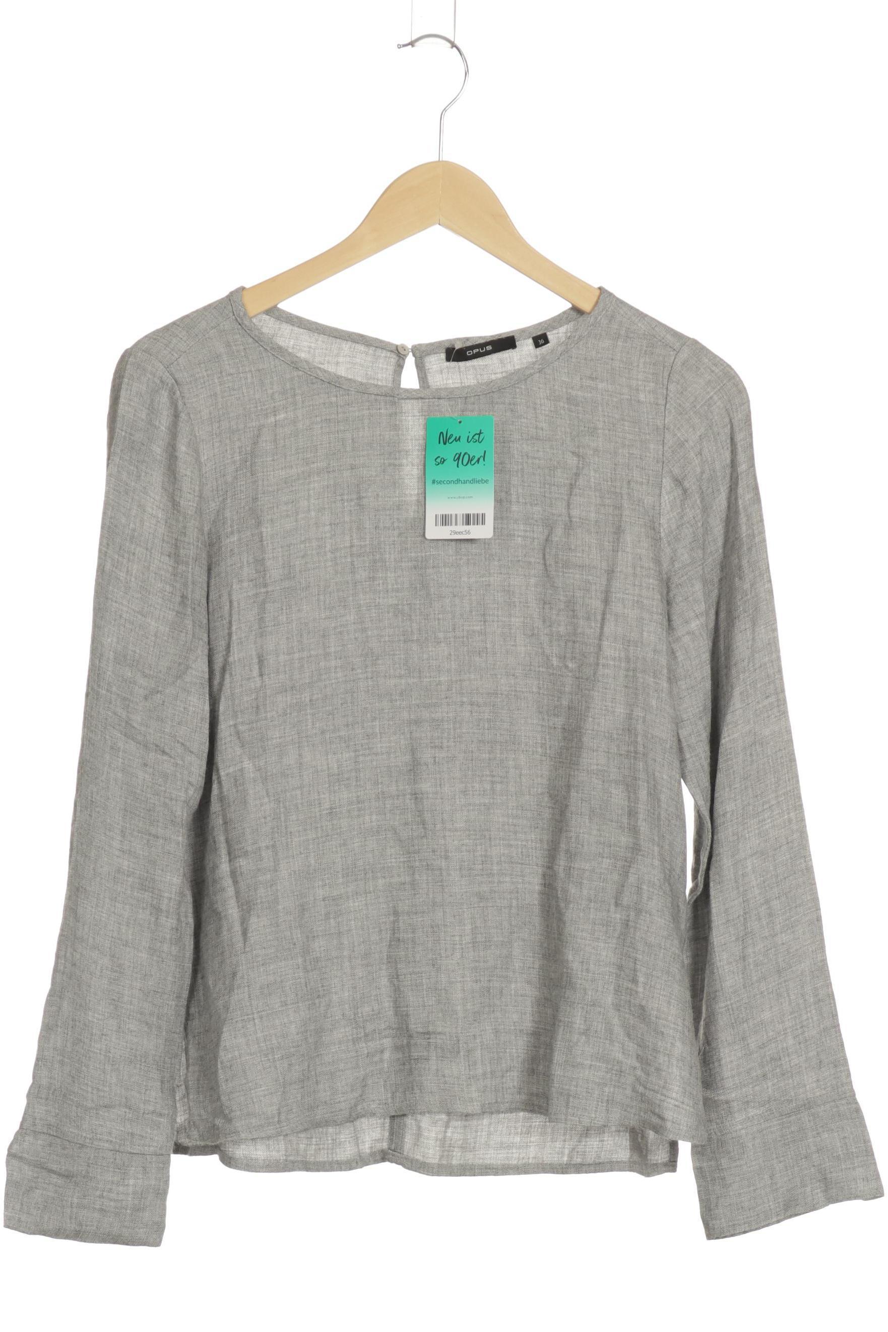 

Opus Damen Langarmshirt, grau, Gr. 36