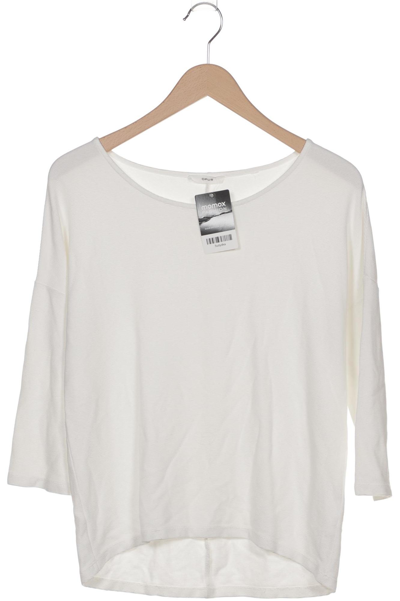 

Opus Damen Langarmshirt, weiß, Gr. 46