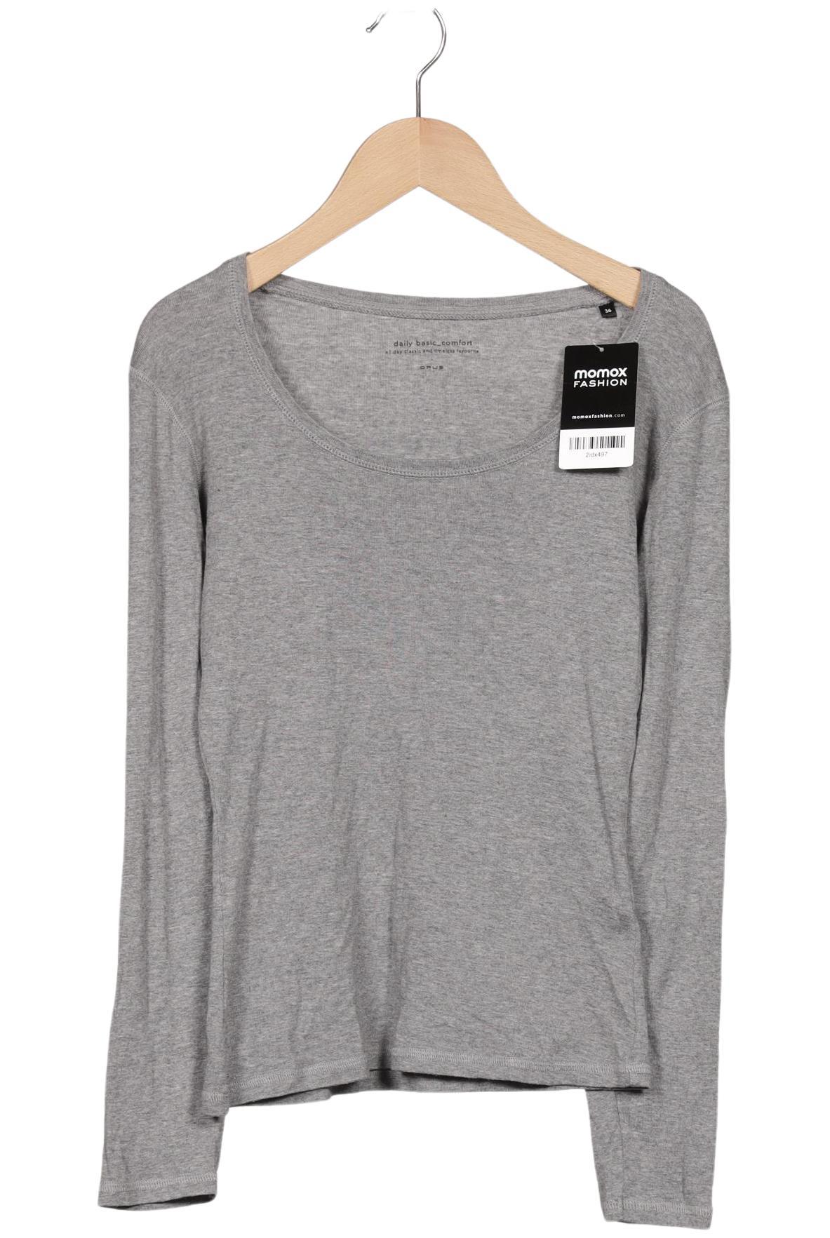 

Opus Damen Langarmshirt, grau, Gr. 36