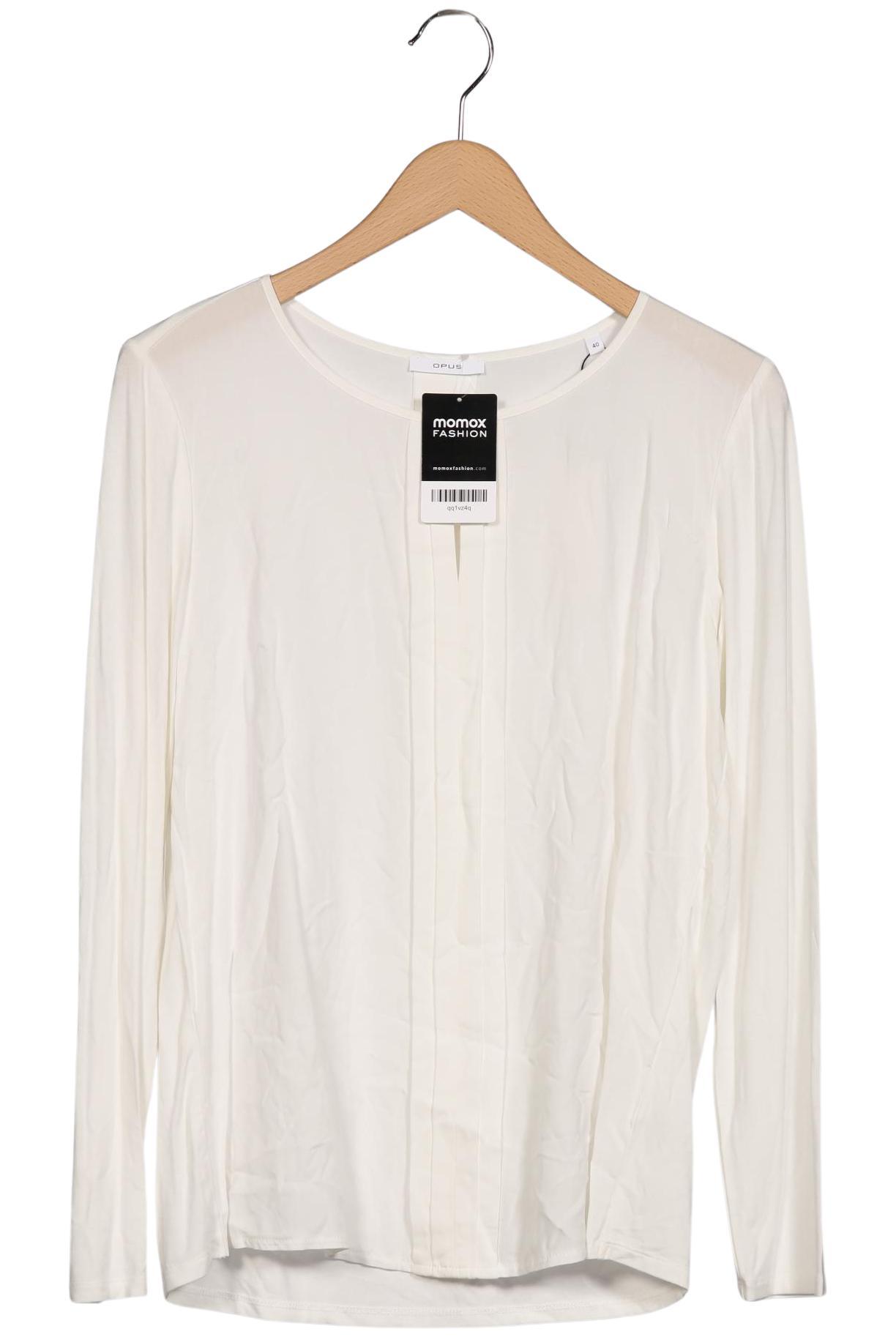 

Opus Damen Langarmshirt, weiß, Gr. 40