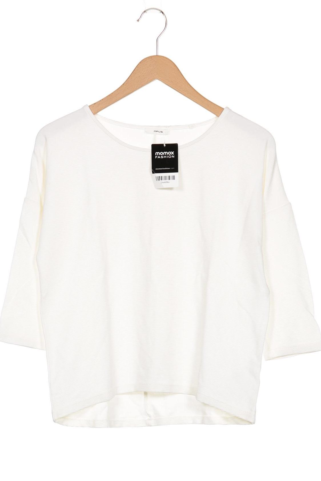 

Opus Damen Langarmshirt, weiß, Gr. 38