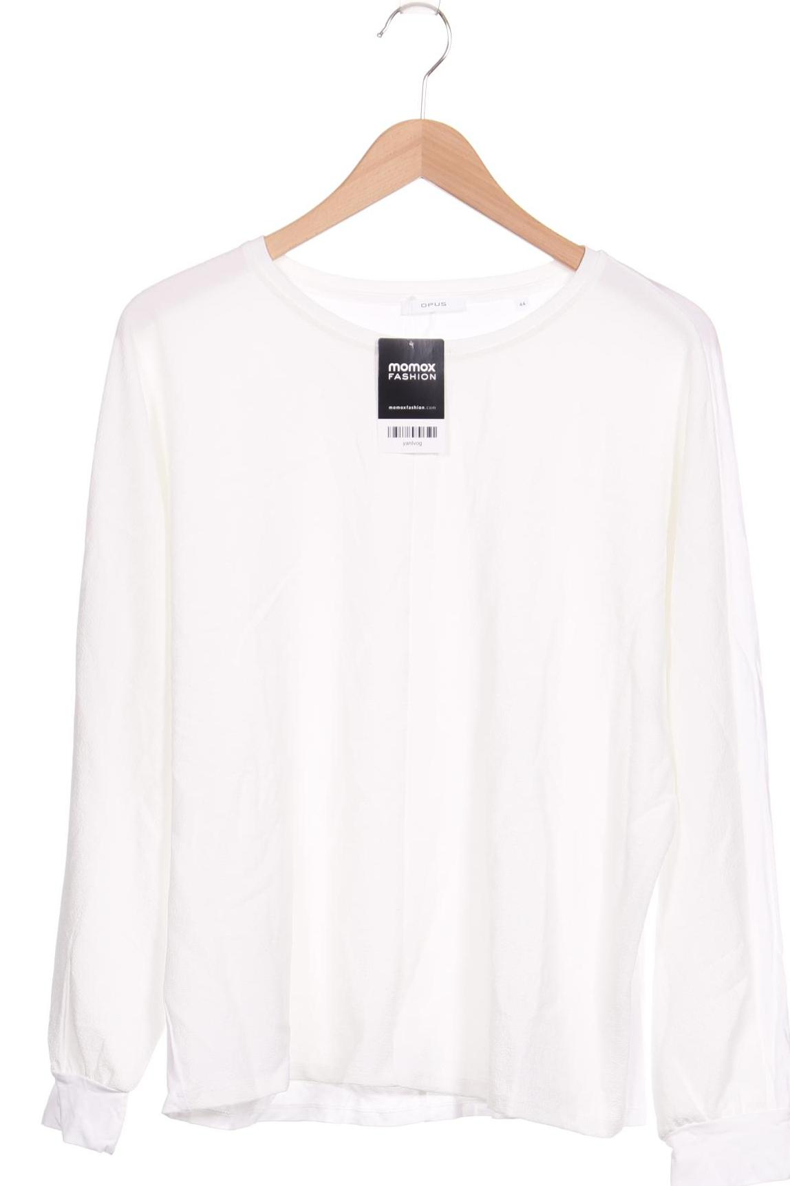 

Opus Damen Langarmshirt, weiß, Gr. 44