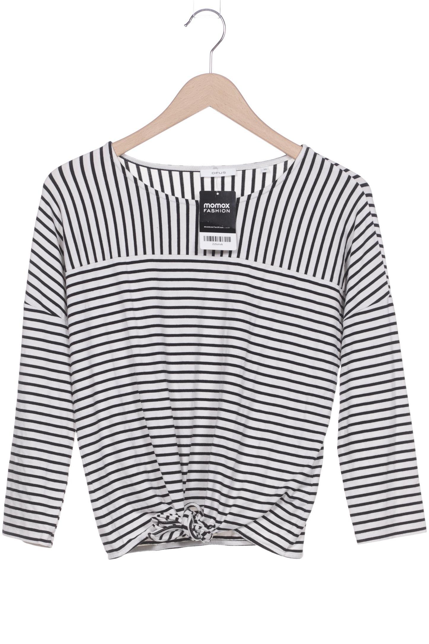 

Opus Damen Langarmshirt, weiß, Gr. 36