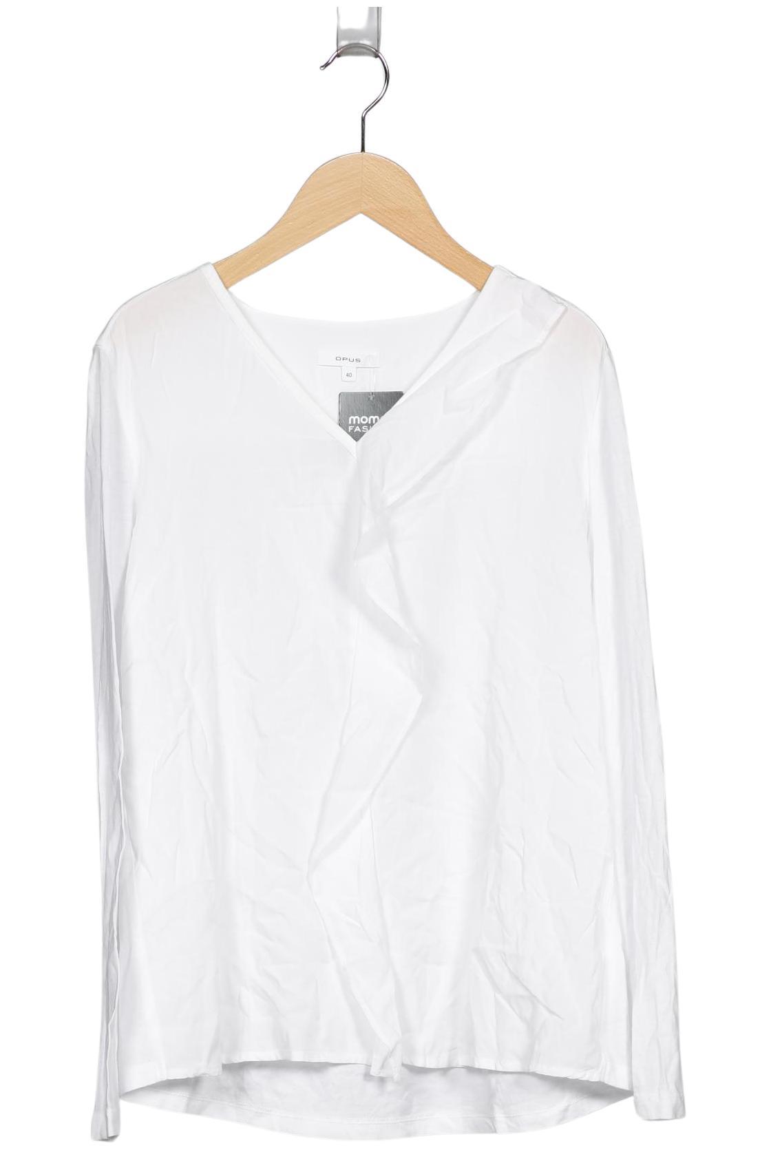 

Opus Damen Langarmshirt, weiß, Gr. 40