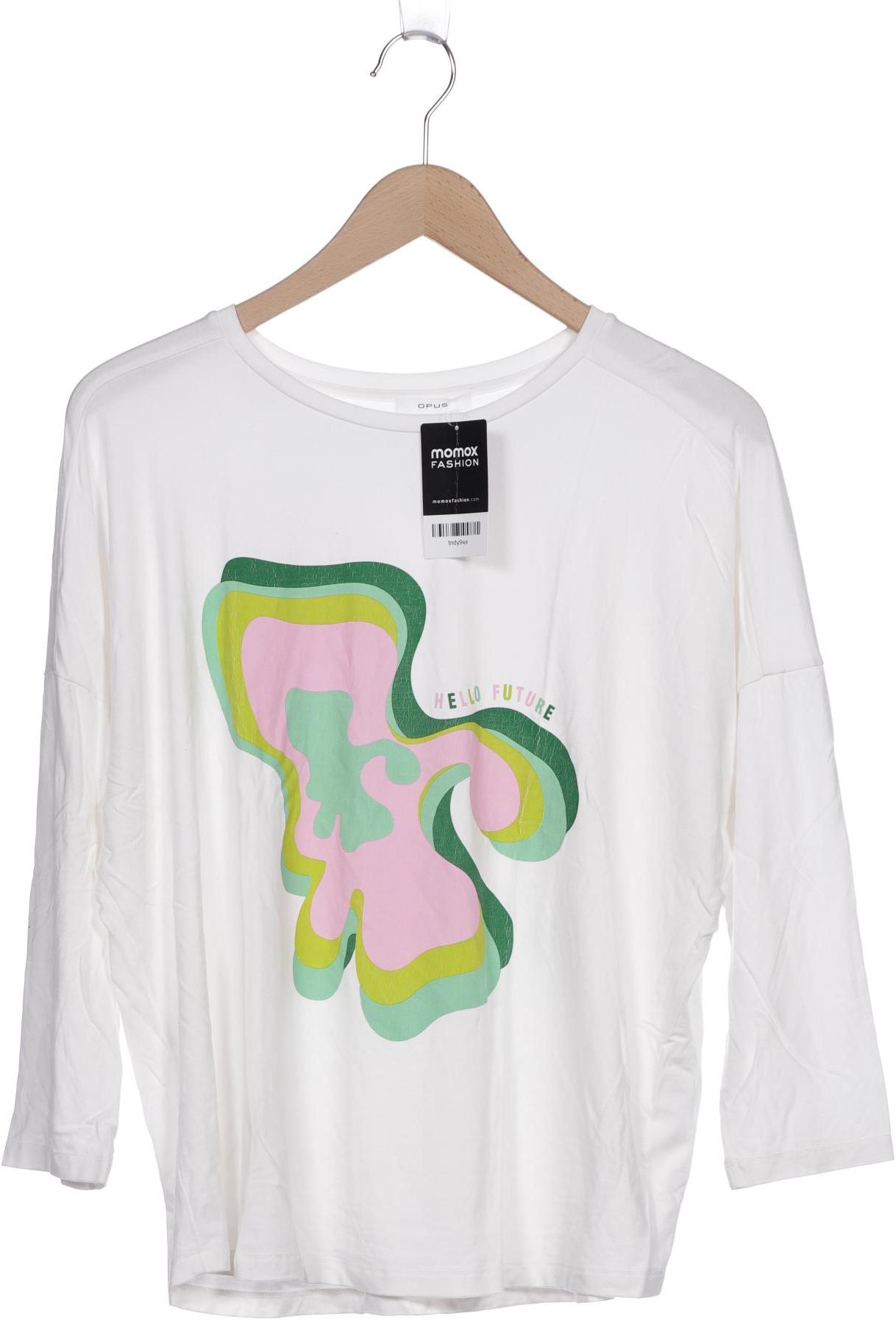 

Opus Damen Langarmshirt, weiß, Gr. 40