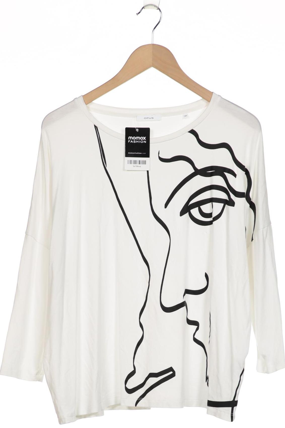 

Opus Damen Langarmshirt, weiß