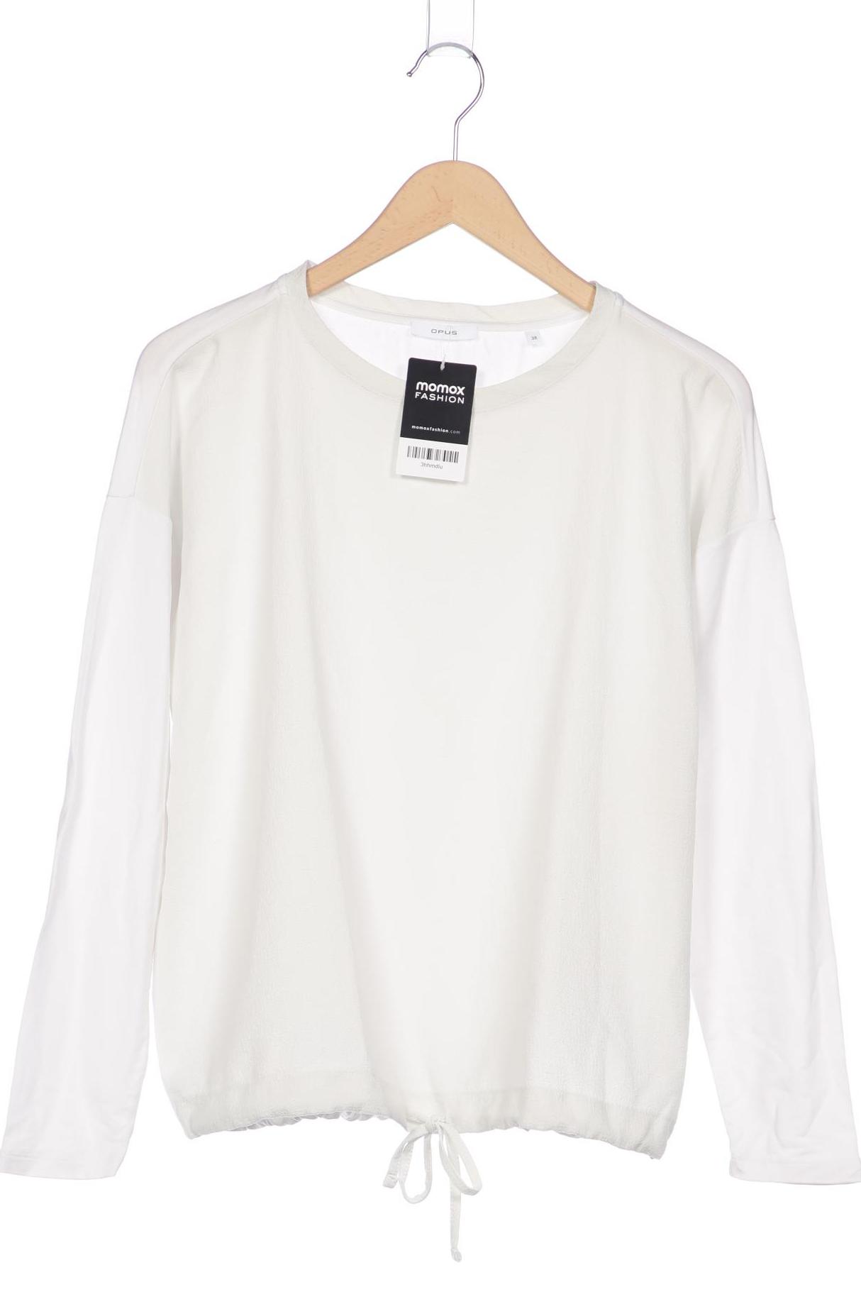 

Opus Damen Langarmshirt, weiß, Gr. 38