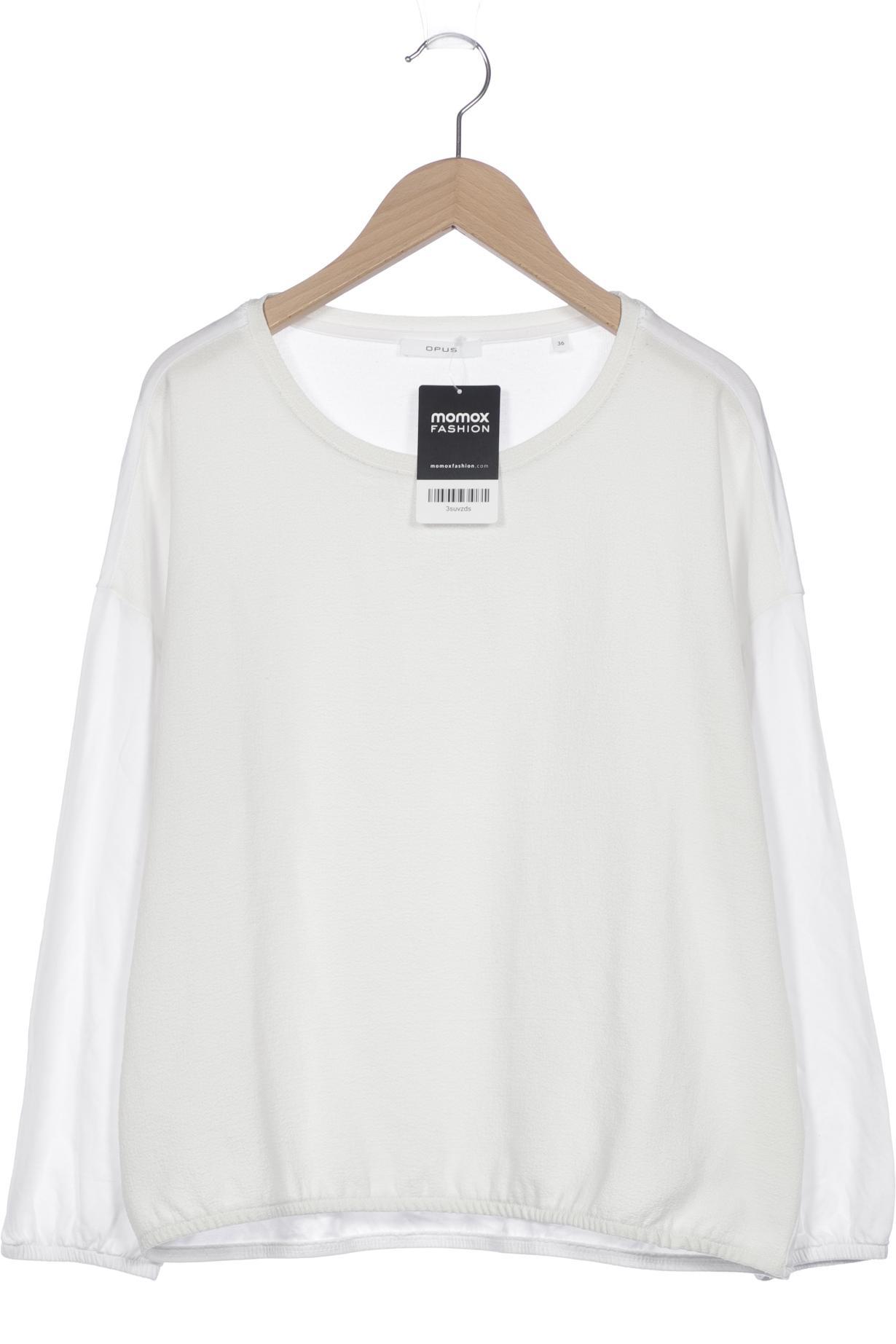 

Opus Damen Langarmshirt, weiß, Gr. 36