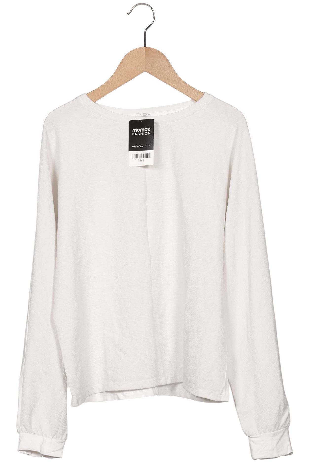 

Opus Damen Langarmshirt, weiß, Gr. 36