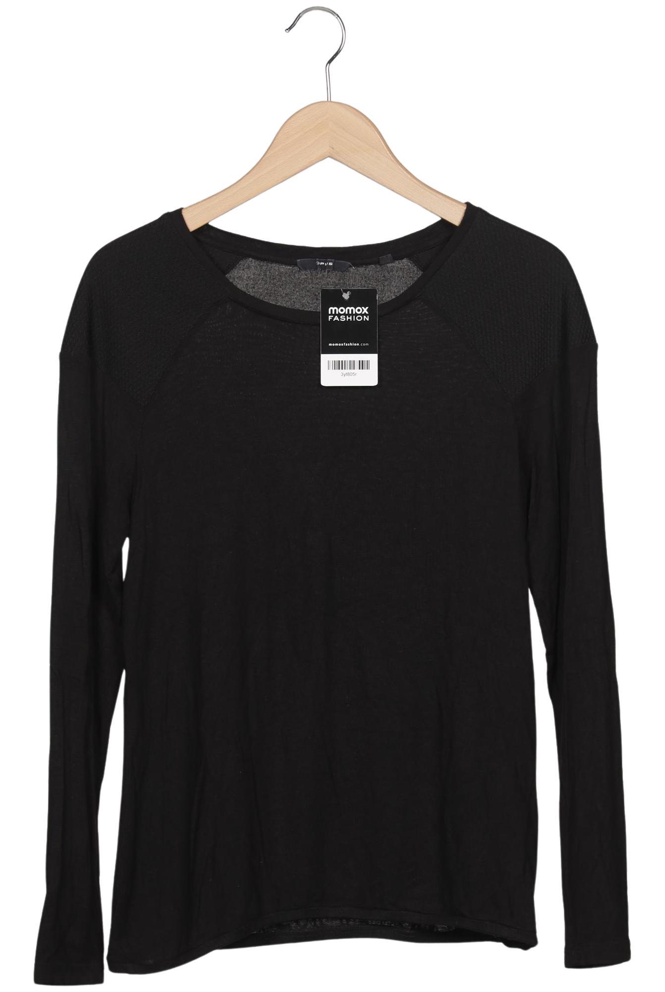 

Opus Damen Langarmshirt, schwarz, Gr. 36
