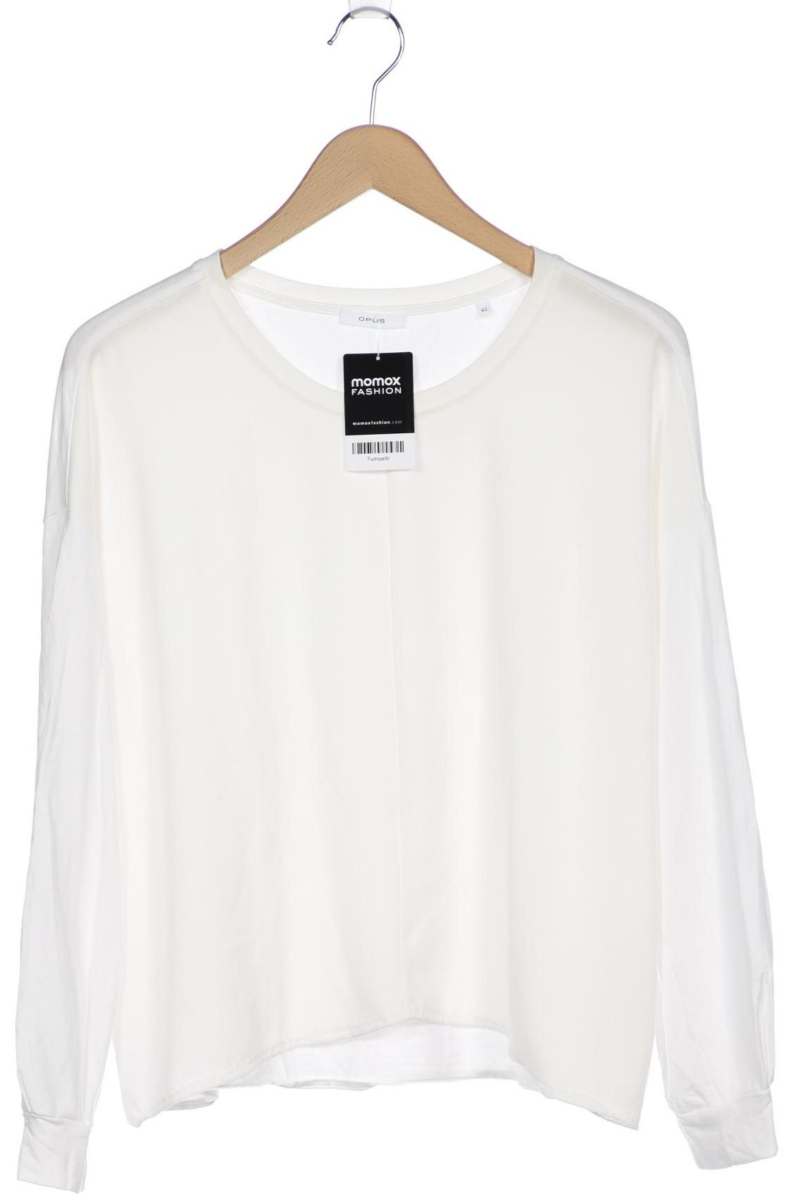 

Opus Damen Langarmshirt, weiß, Gr. 42