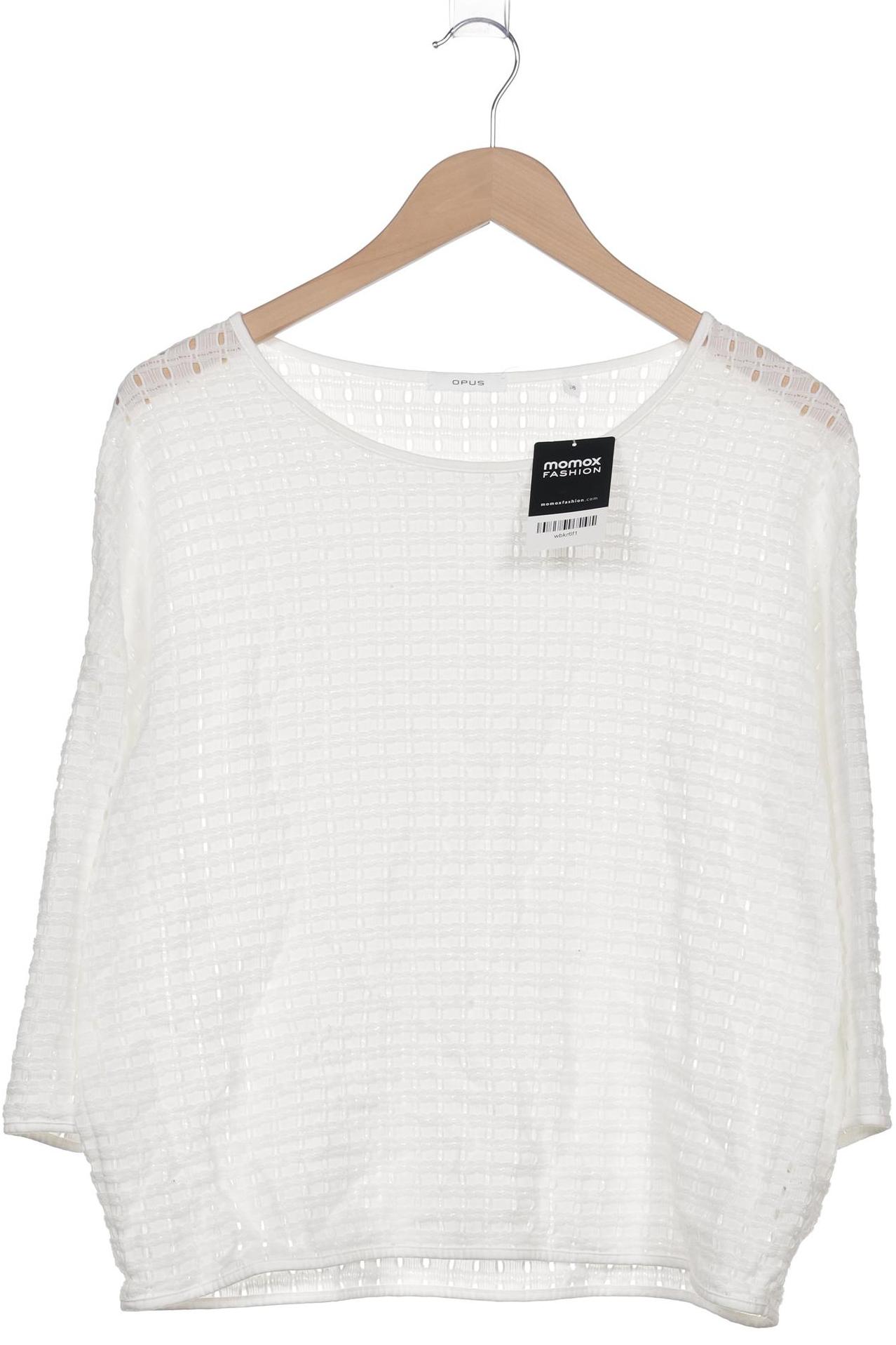 

Opus Damen Langarmshirt, weiß, Gr. 38