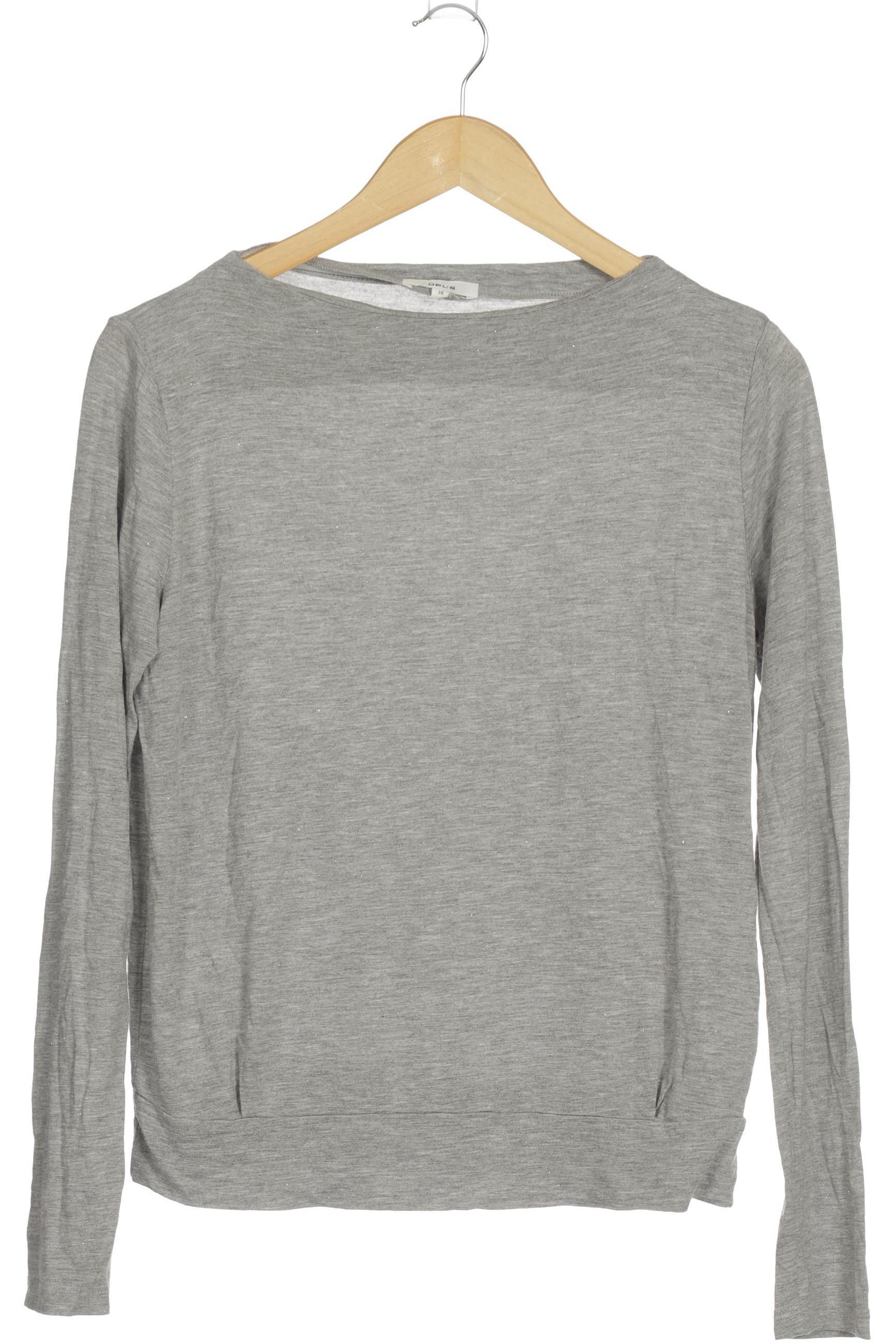 

Opus Damen Langarmshirt, grau, Gr. 36