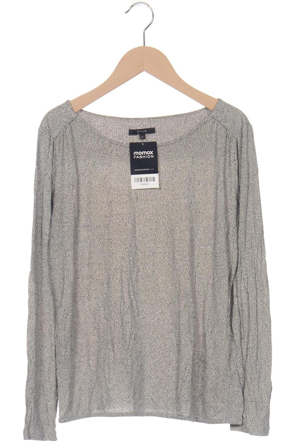 

Opus Damen Langarmshirt, grau, Gr. 36